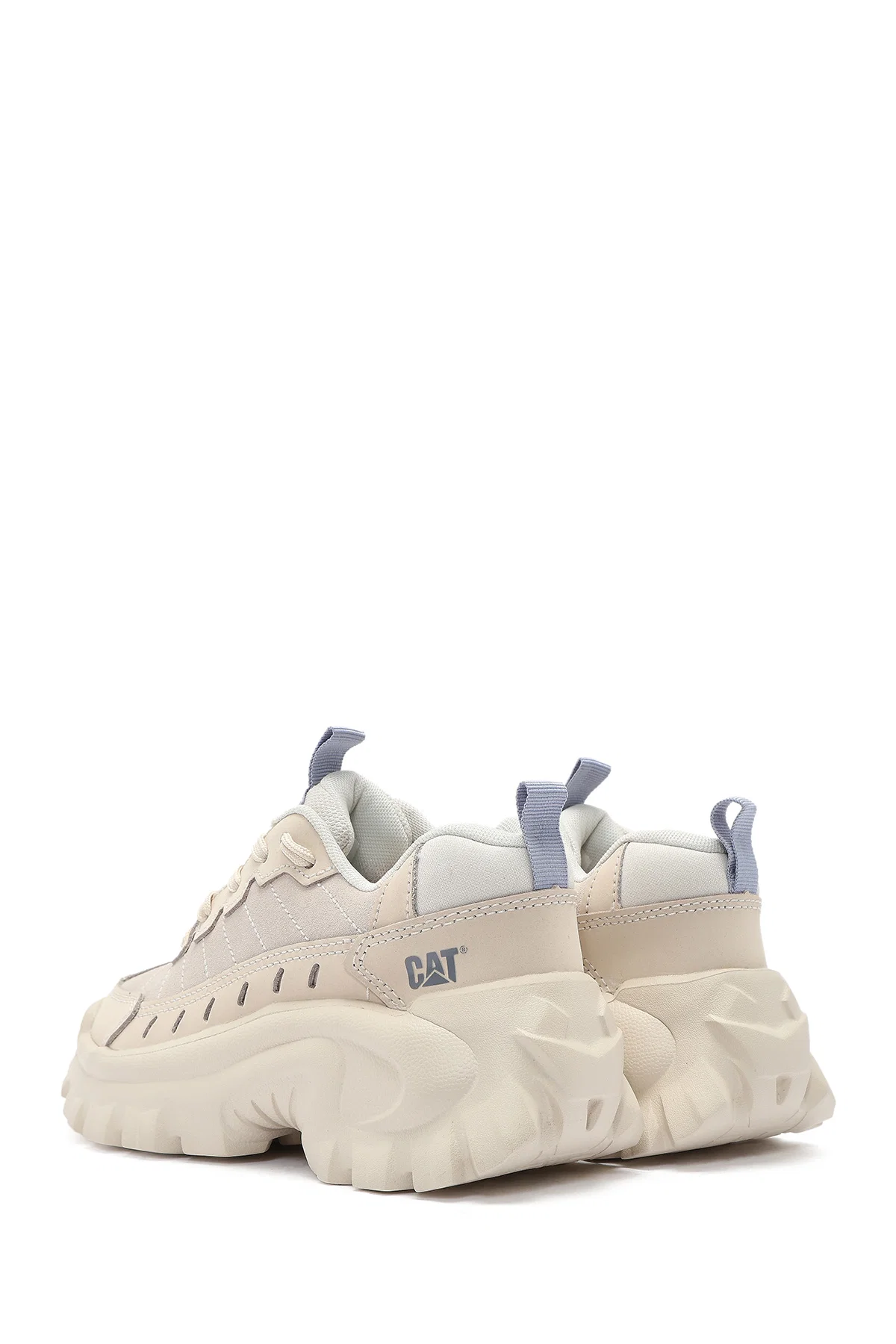 Caterpillar Kadın Bej İntruder Essential Bağcıklı Süet Deri Sneaker - Image 5