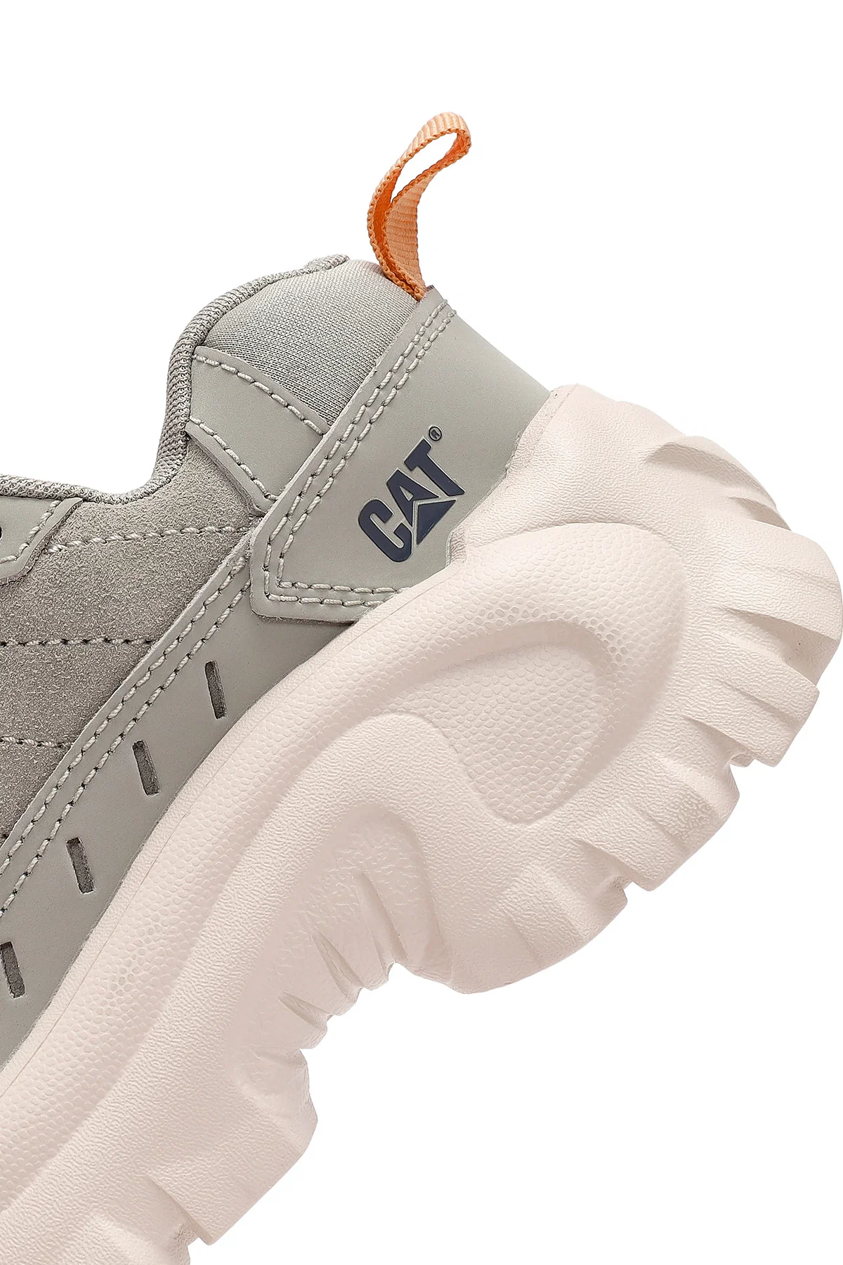 Caterpillar Kadın Gri İntruder Essential Bağcıklı Süet Deri Sneaker - Image 8