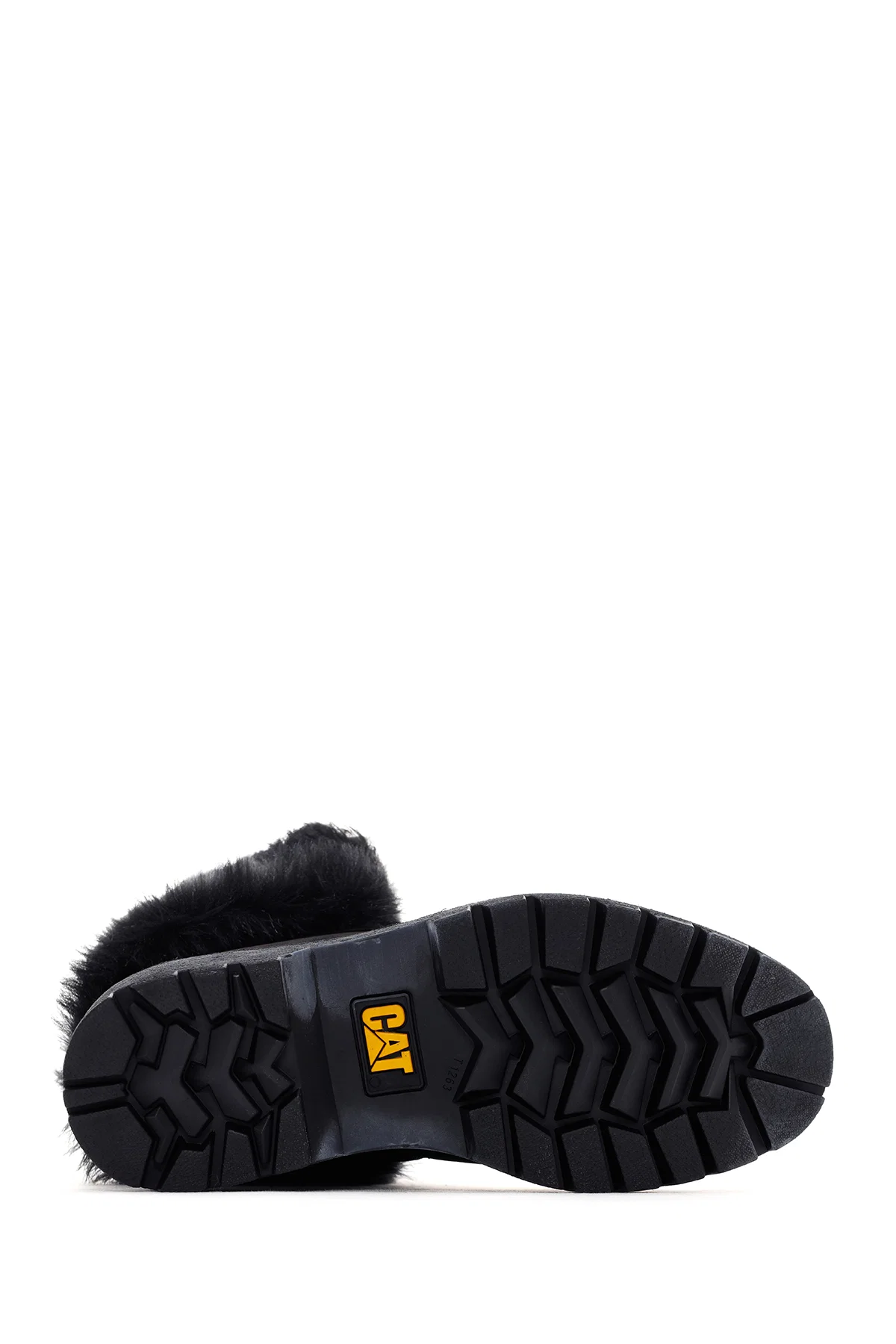 Caterpillar Kadın Siyah Utah Fur Nubuk Deri Bağcıklı Bot - Image 5