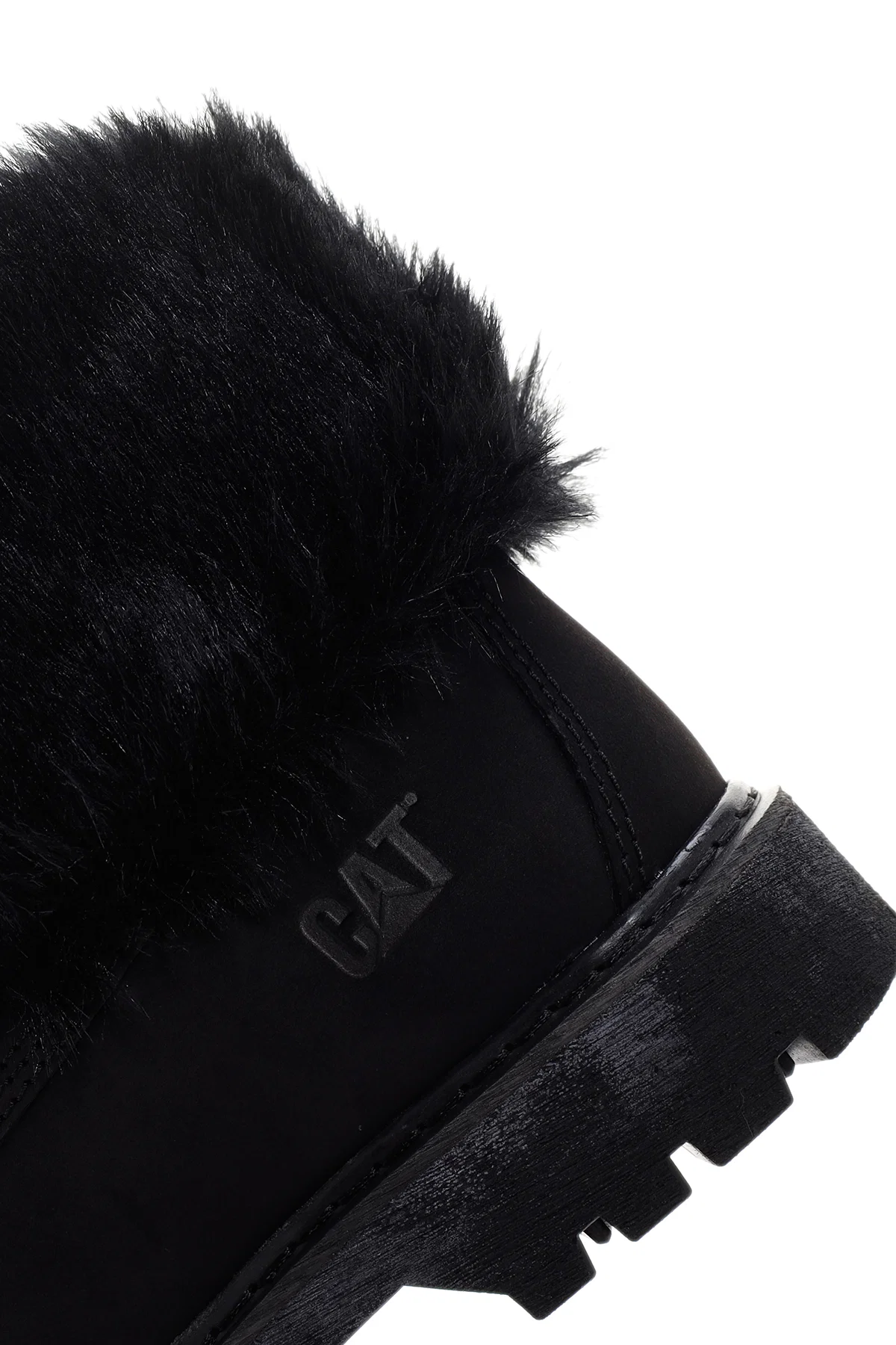 Caterpillar Kadın Siyah Utah Fur Nubuk Deri Bağcıklı Bot - Image 8