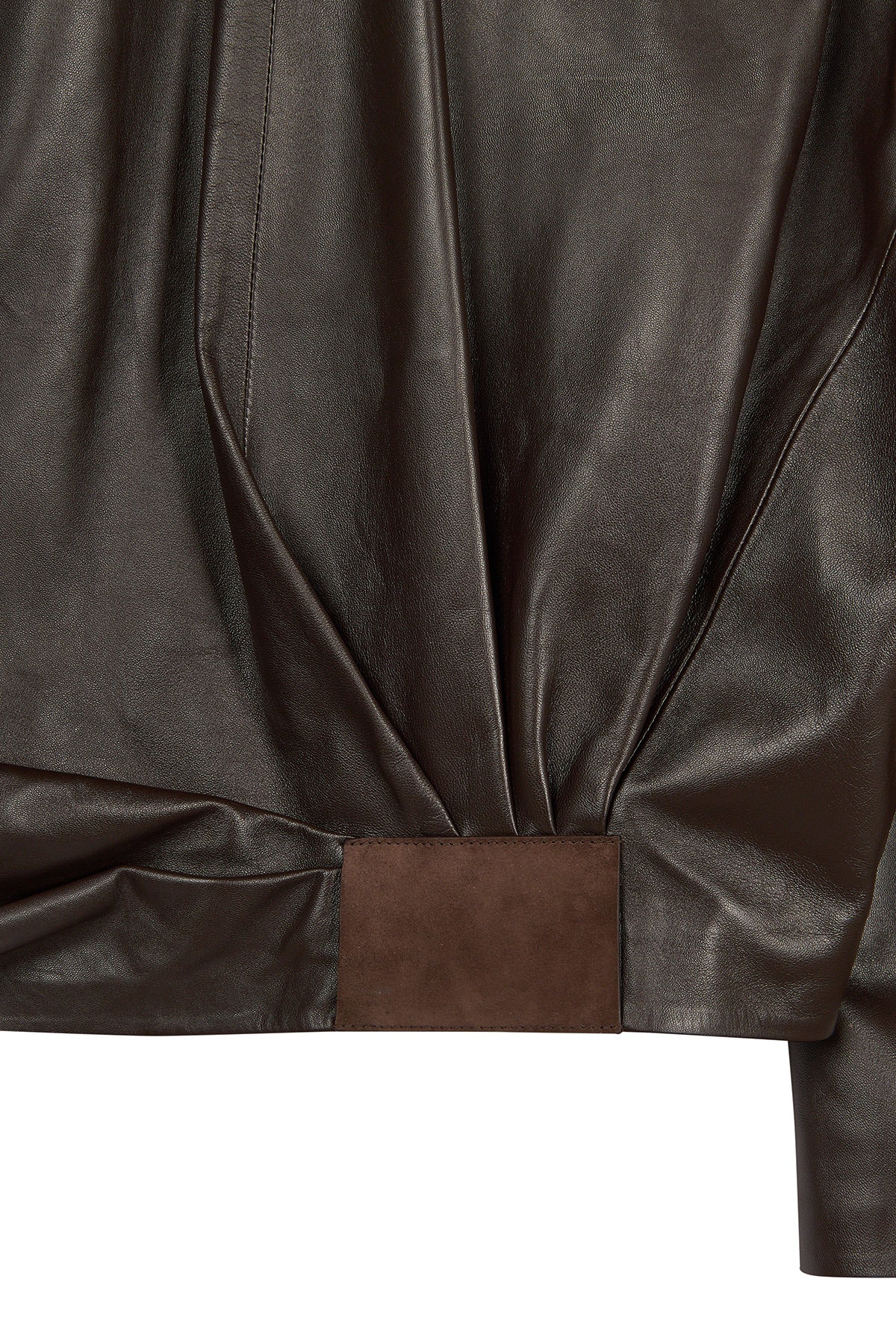 Como Kadın Kahverengi Oversize Deri Ceket - Image 11