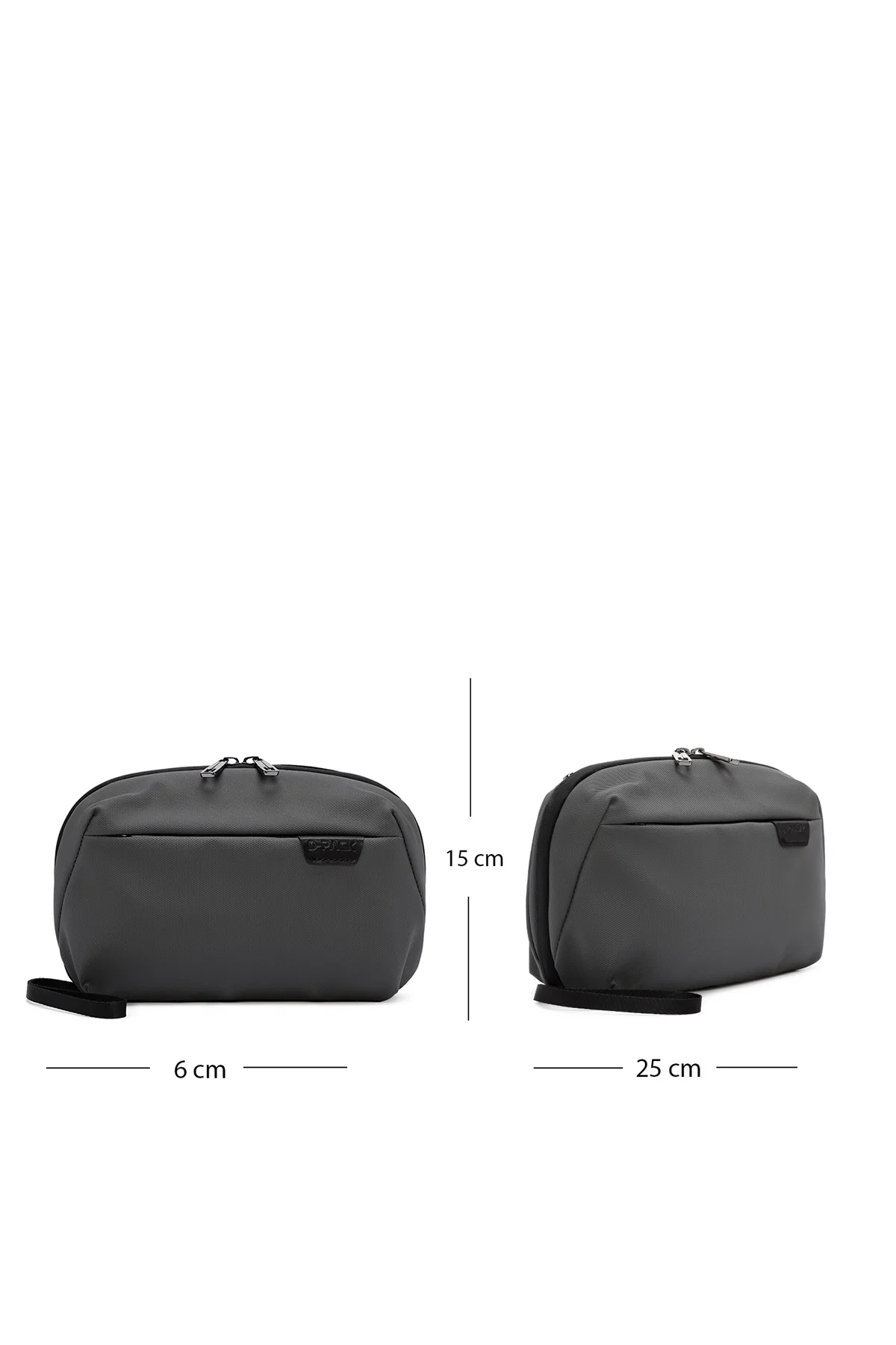 D-Pack Erkek Gri Kumaş El Çantası - Image 2