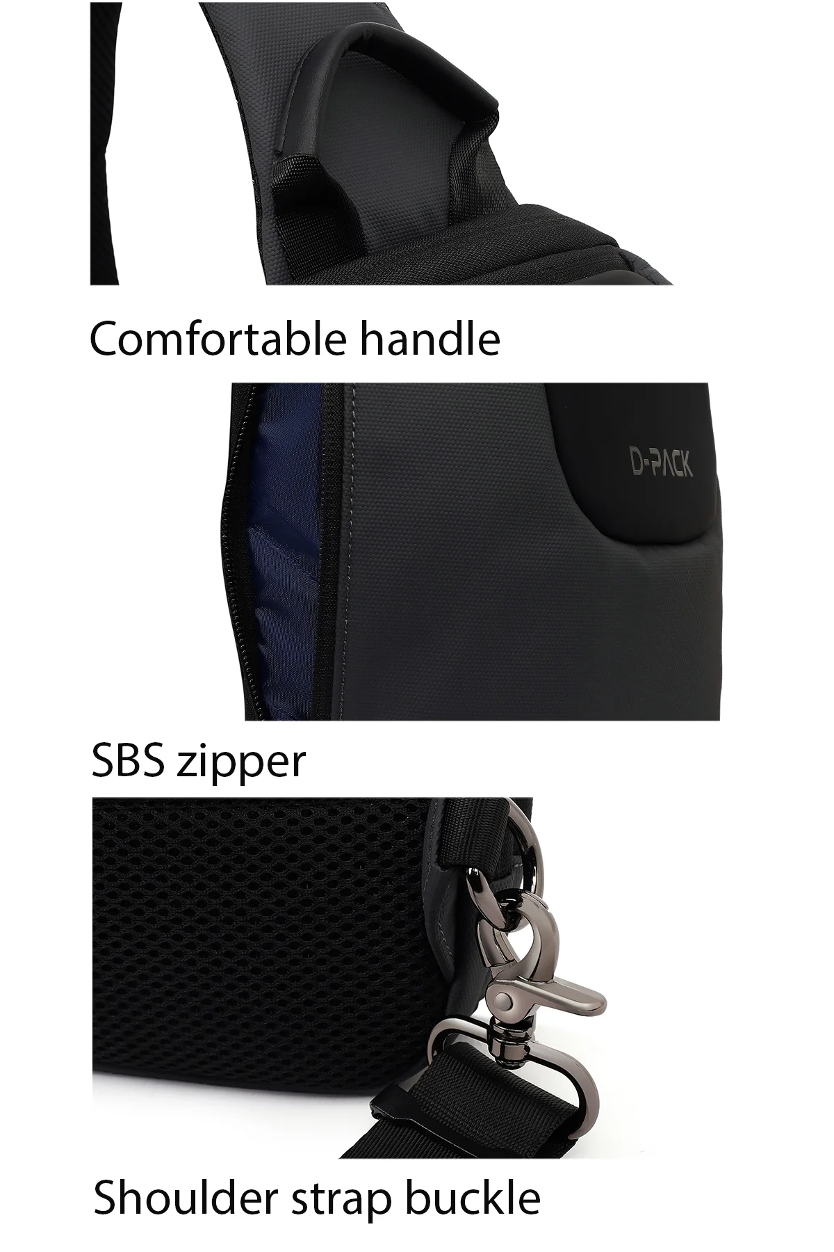 D-Pack Erkek Gri Teknolojik Çapraz Çanta - Image 3