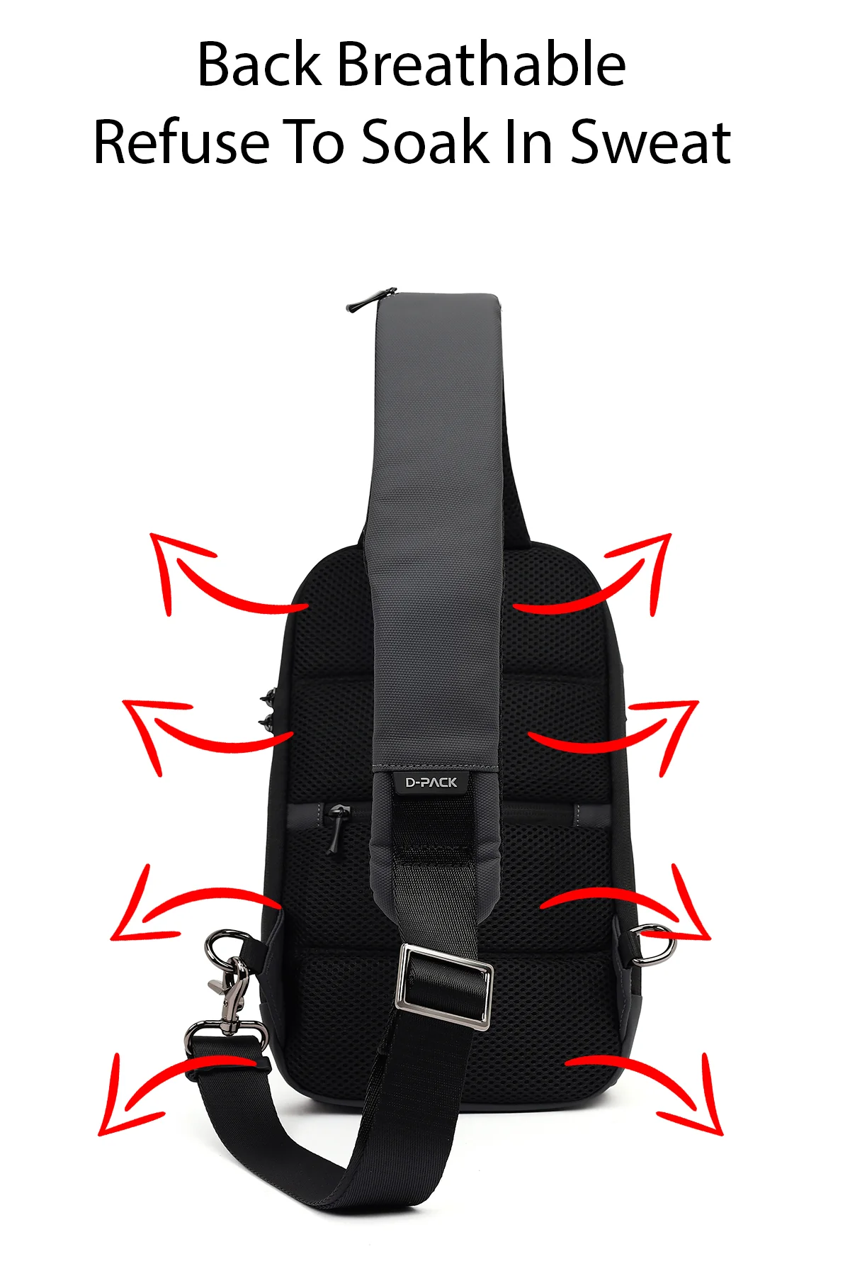 D-Pack Erkek Gri Teknolojik Çapraz Çanta - Image 7