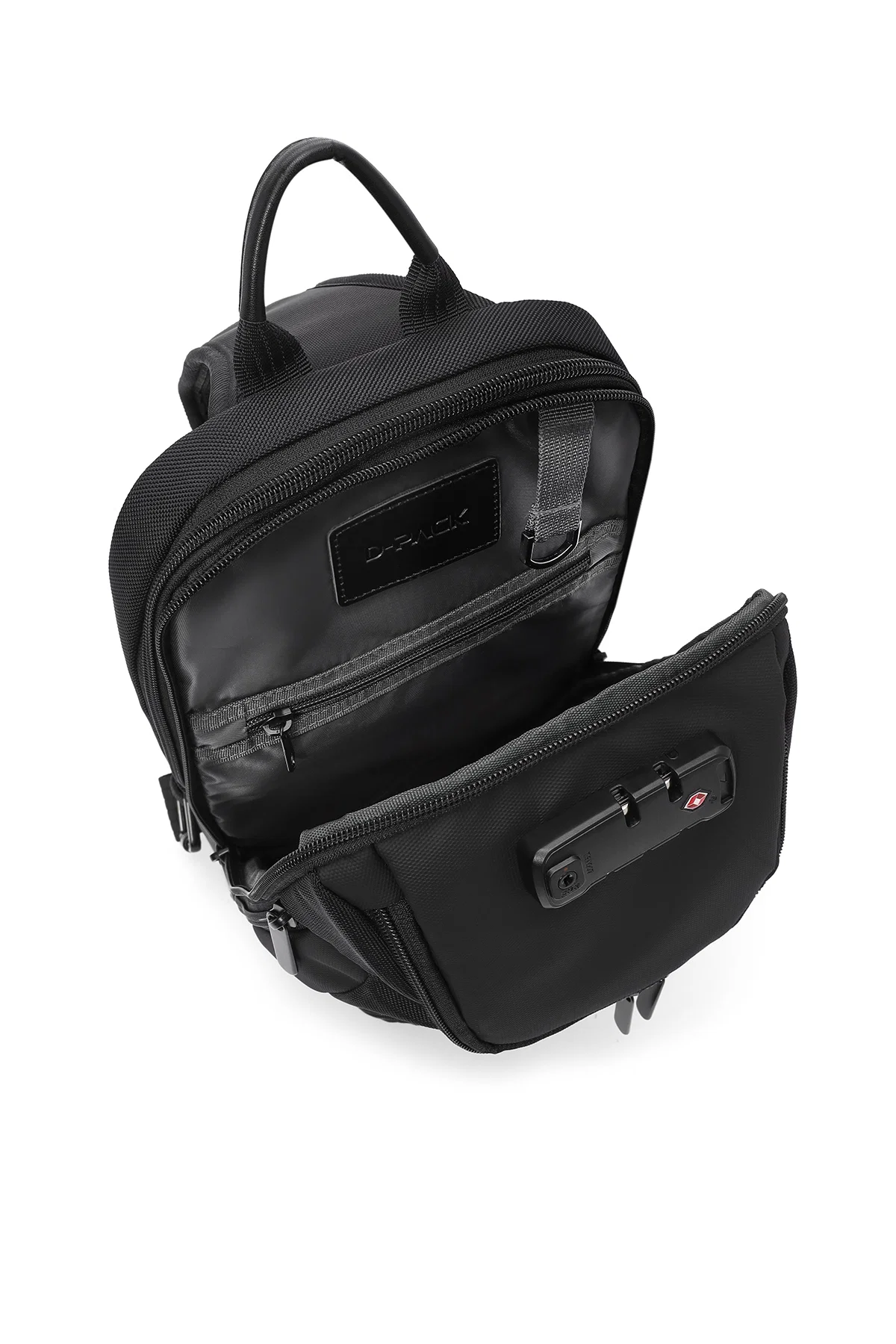 D-Pack Erkek Siyah Kumaş Çapraz Çanta - Image 6