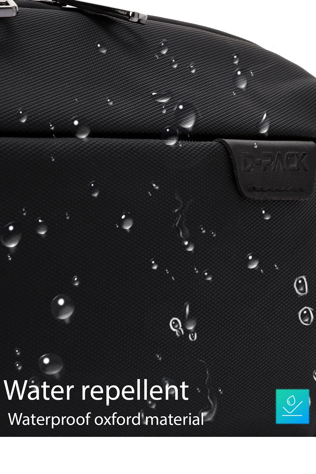 D-Pack Erkek Siyah Kumaş El Çantası - Image 6