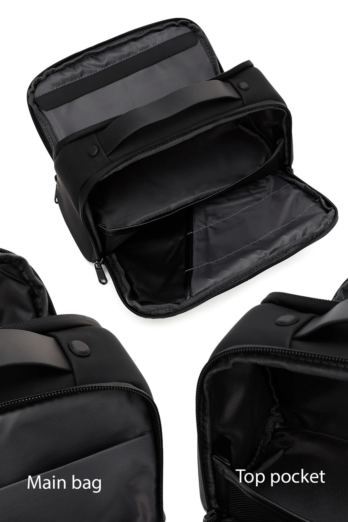 D-Pack Erkek Siyah Kumaş El Çantası - Image 4