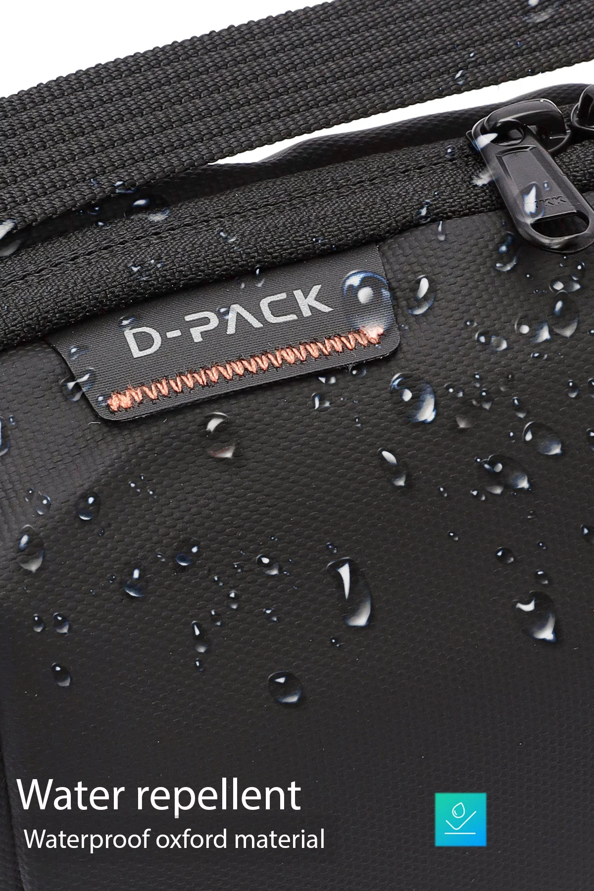 D-Pack Erkek Siyah Kumaş El Çantası - Image 5