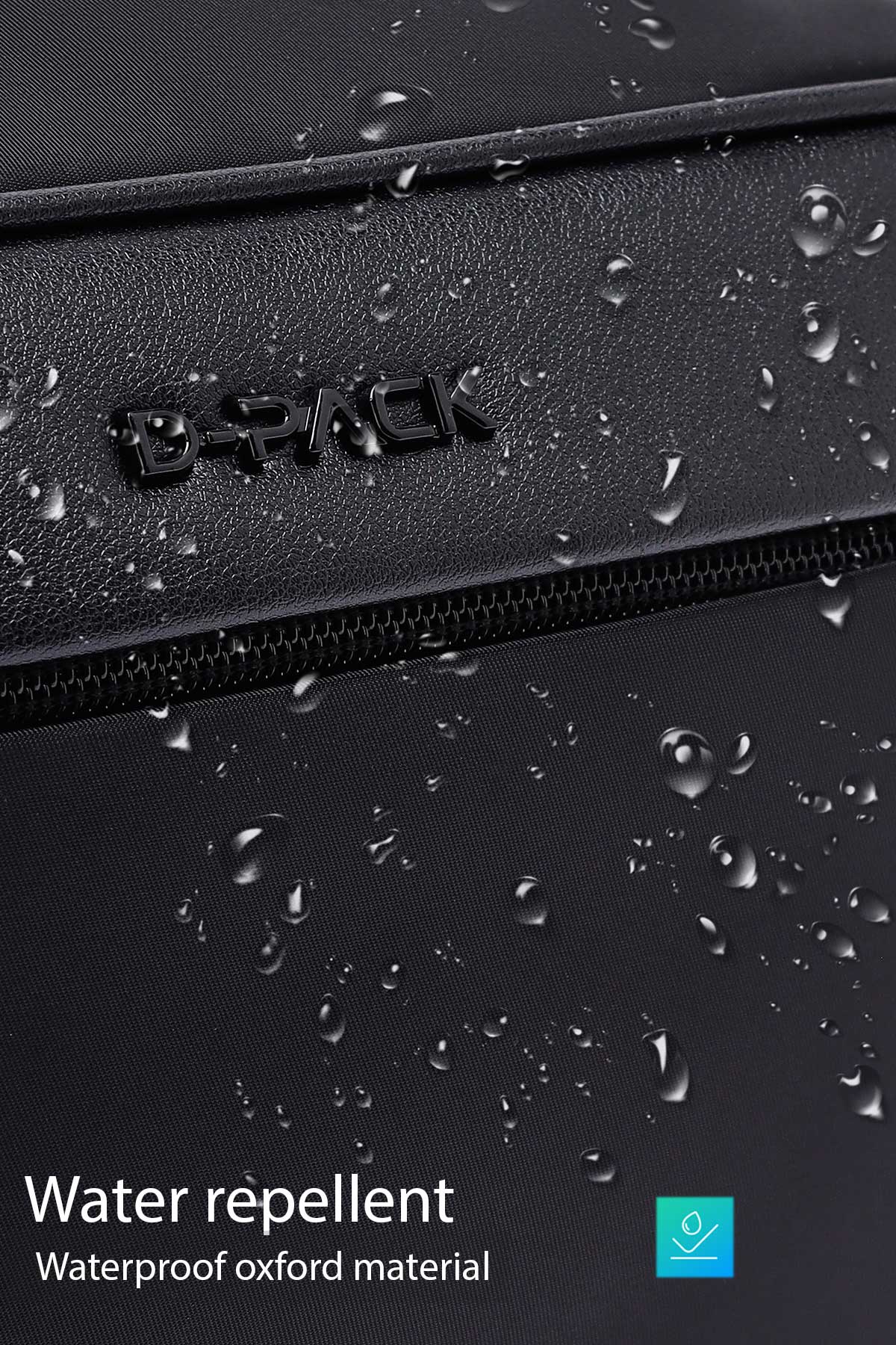 D-Pack Erkek Siyah Kumaş Mini El Çantası - Image 7
