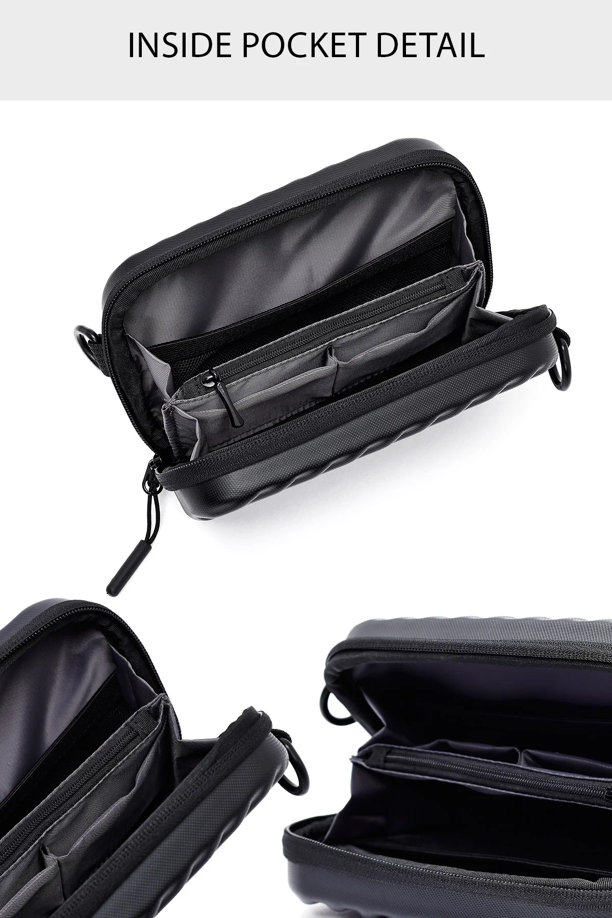 D-Pack Erkek Siyah Mini Kutu Çapraz Çanta - Image 7