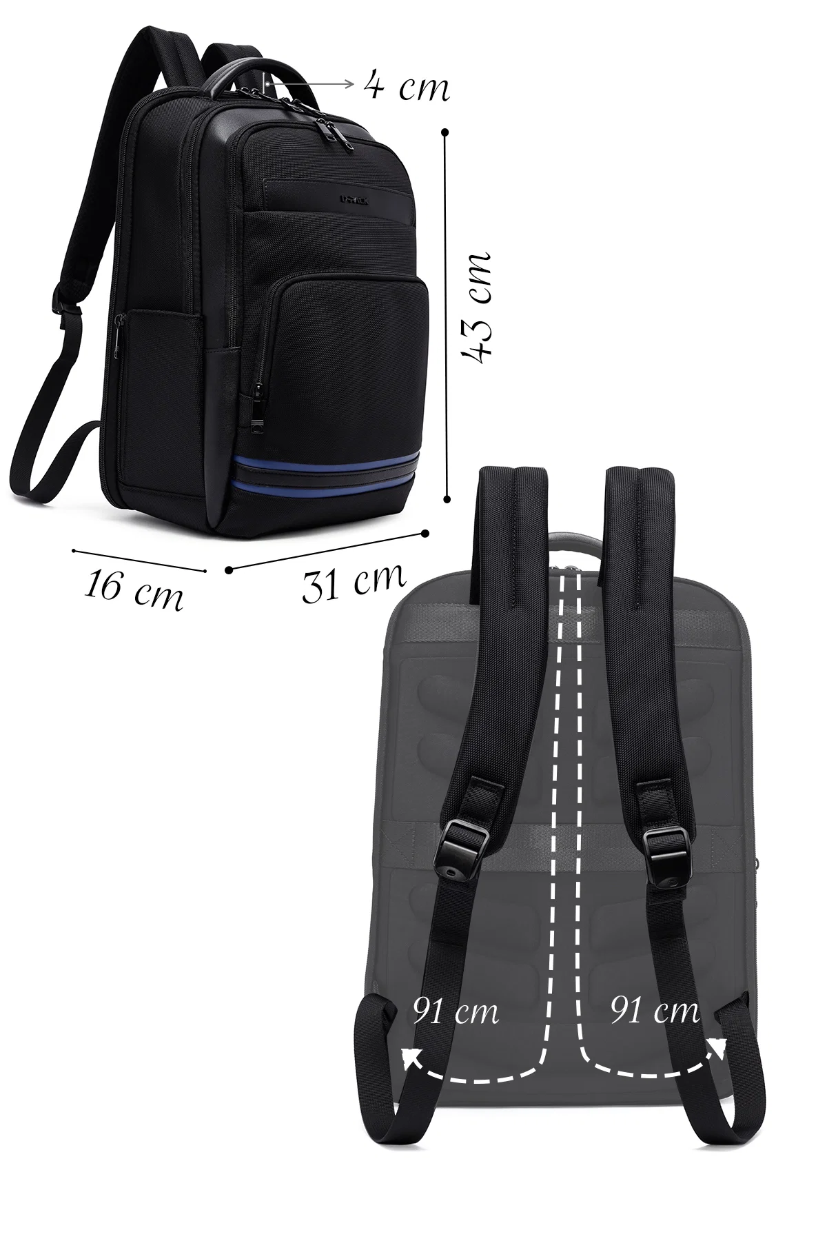 D-Pack Erkek Siyah Sırt Çantası - Image 2