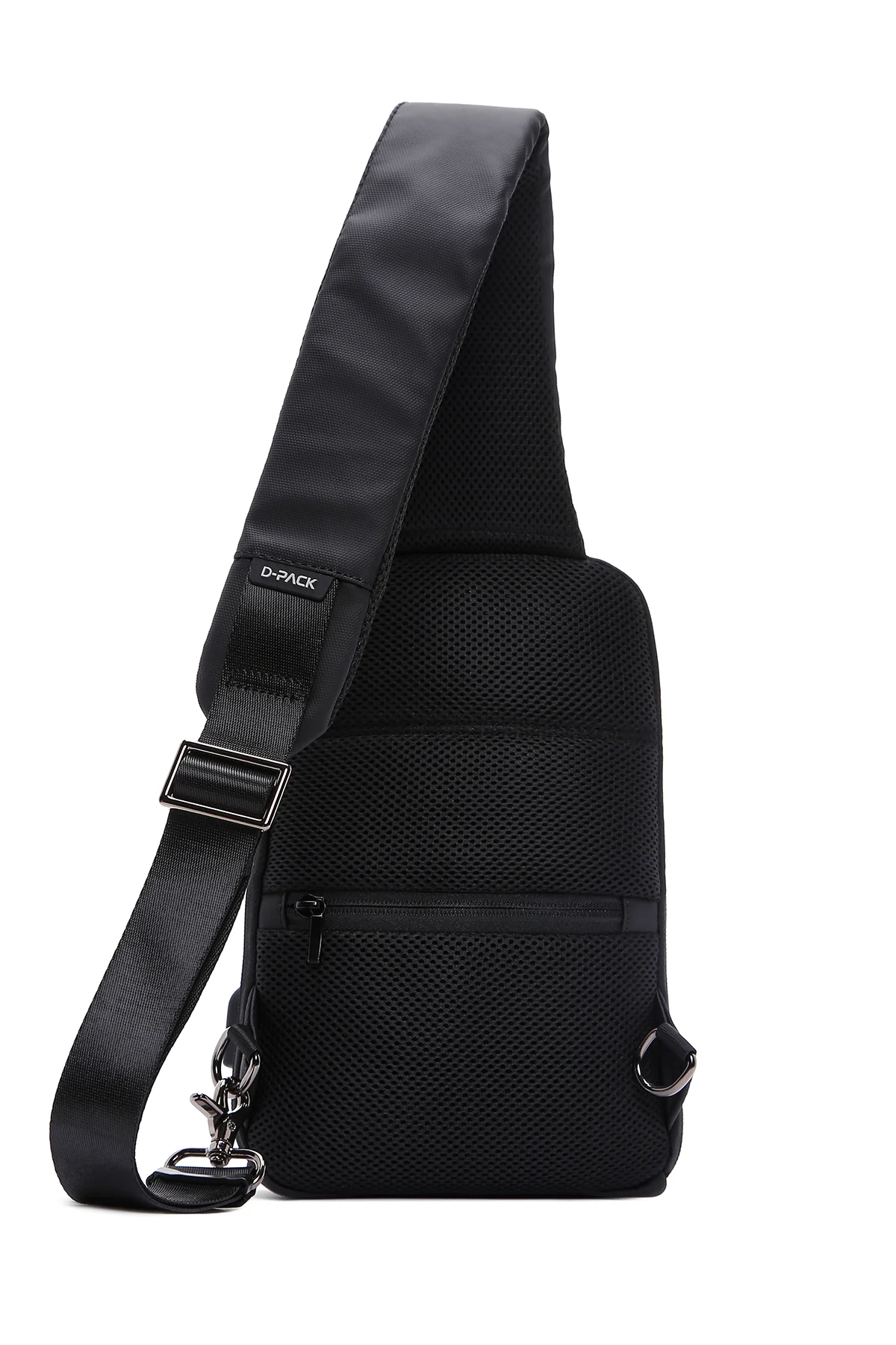 D-Pack Erkek Siyah Teknolojik Kumaş Çapraz Çanta - Image 4