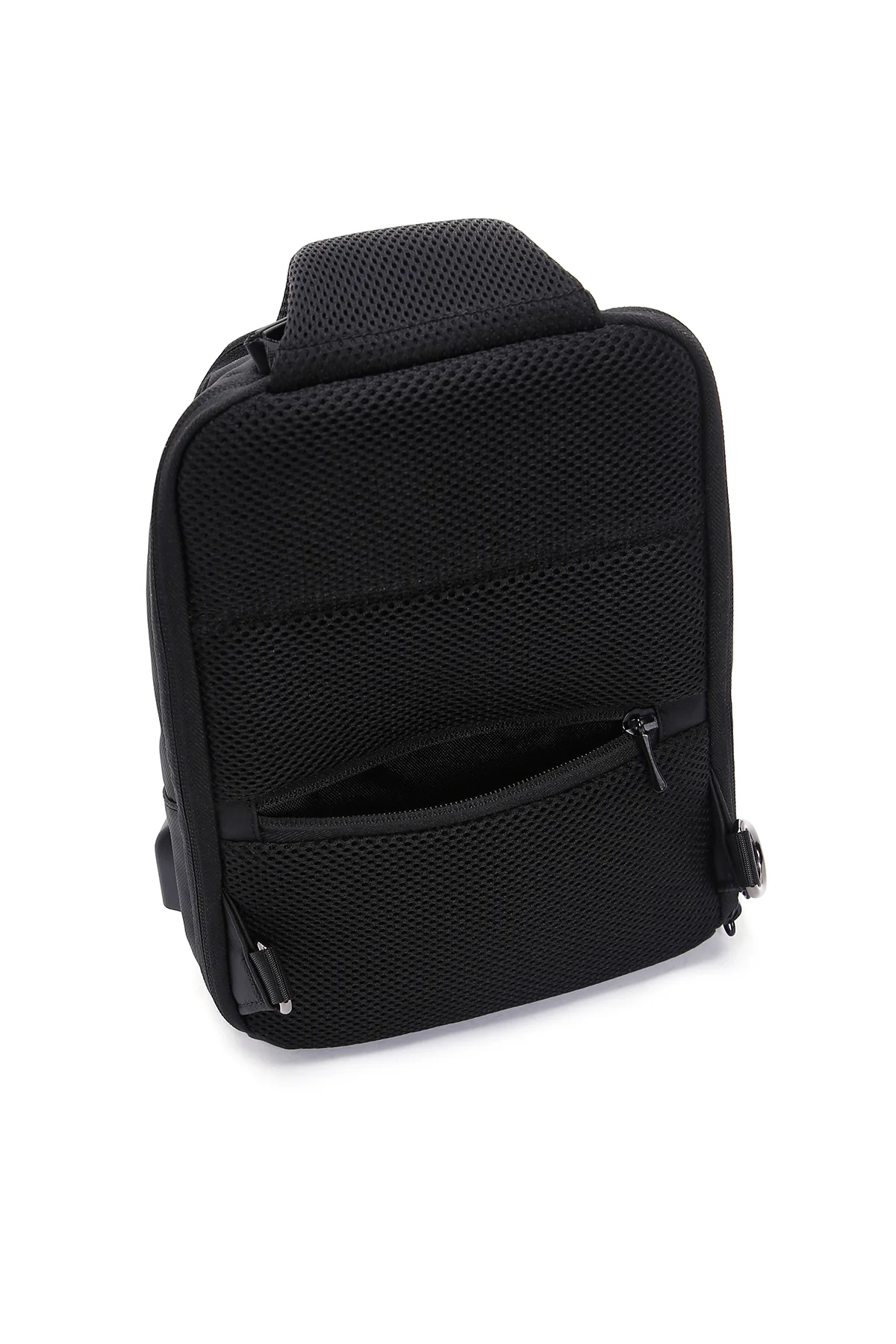 D-Pack Erkek Siyah Teknolojik Kumaş Çapraz Çanta - Image 7