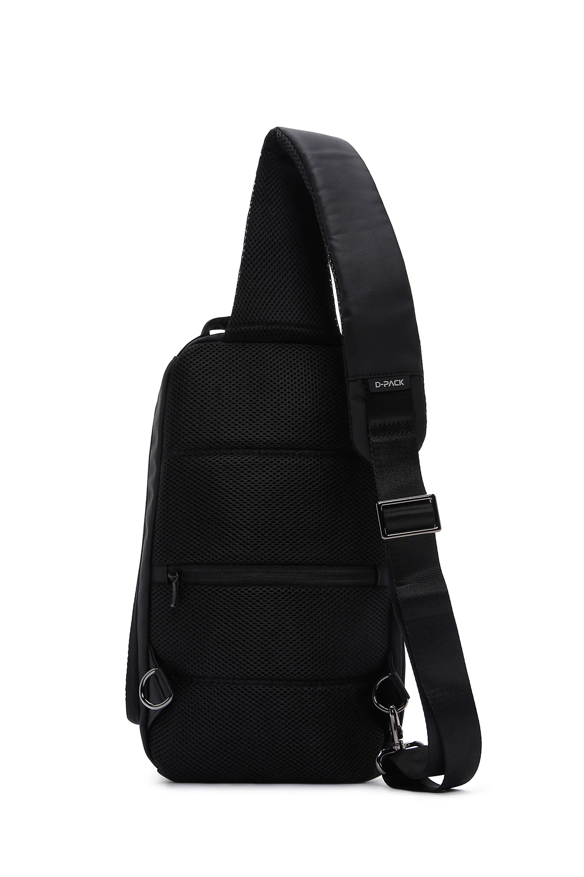 D-Pack Erkek Siyah Teknolojik Kumaş Çapraz Çanta - Image 4