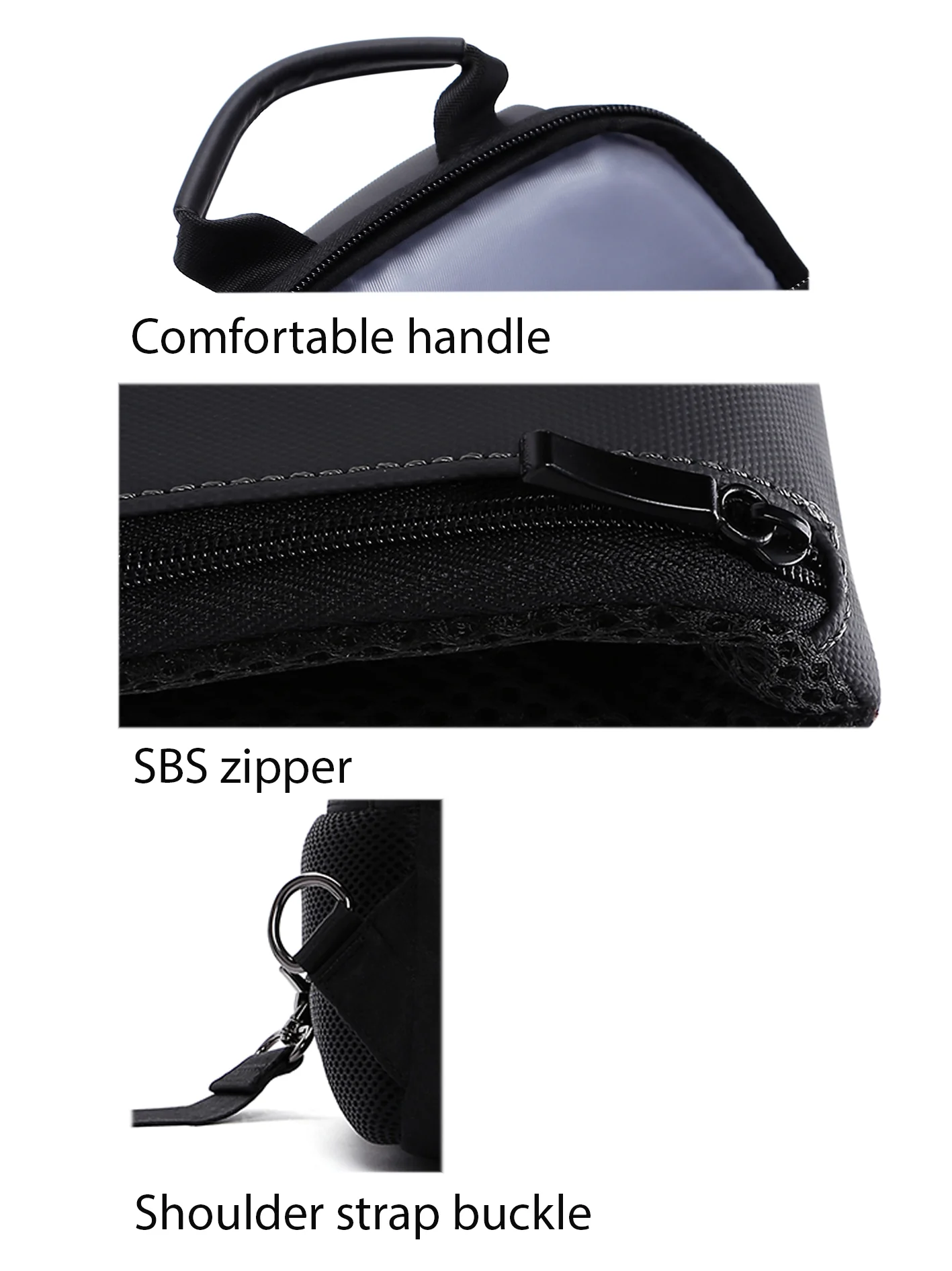 D-Pack Erkek Siyah Teknolojik Kumaş Çapraz Çanta - Image 6