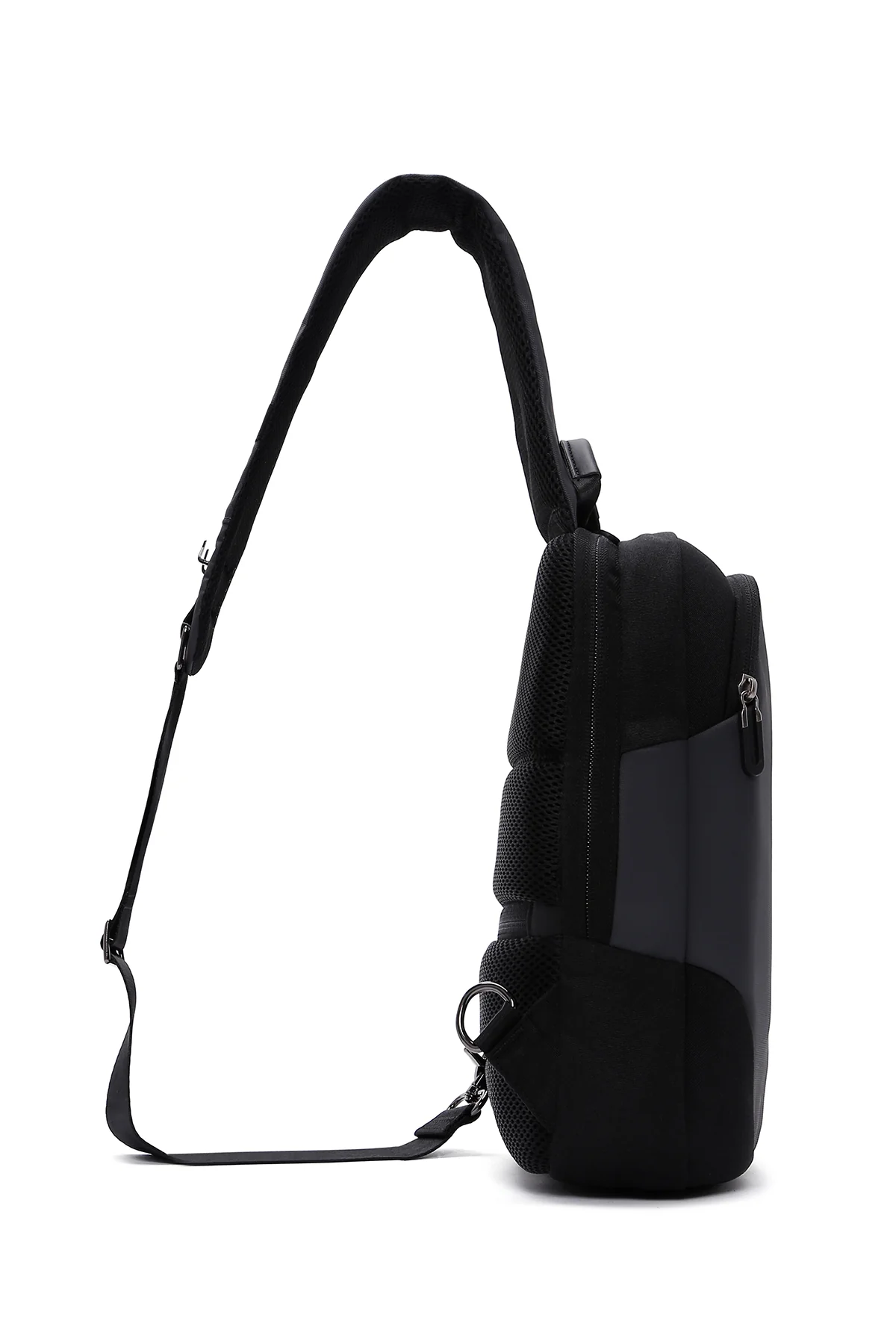 D-Pack Erkek Siyah Teknolojik Kumaş Çapraz Çanta - Image 8