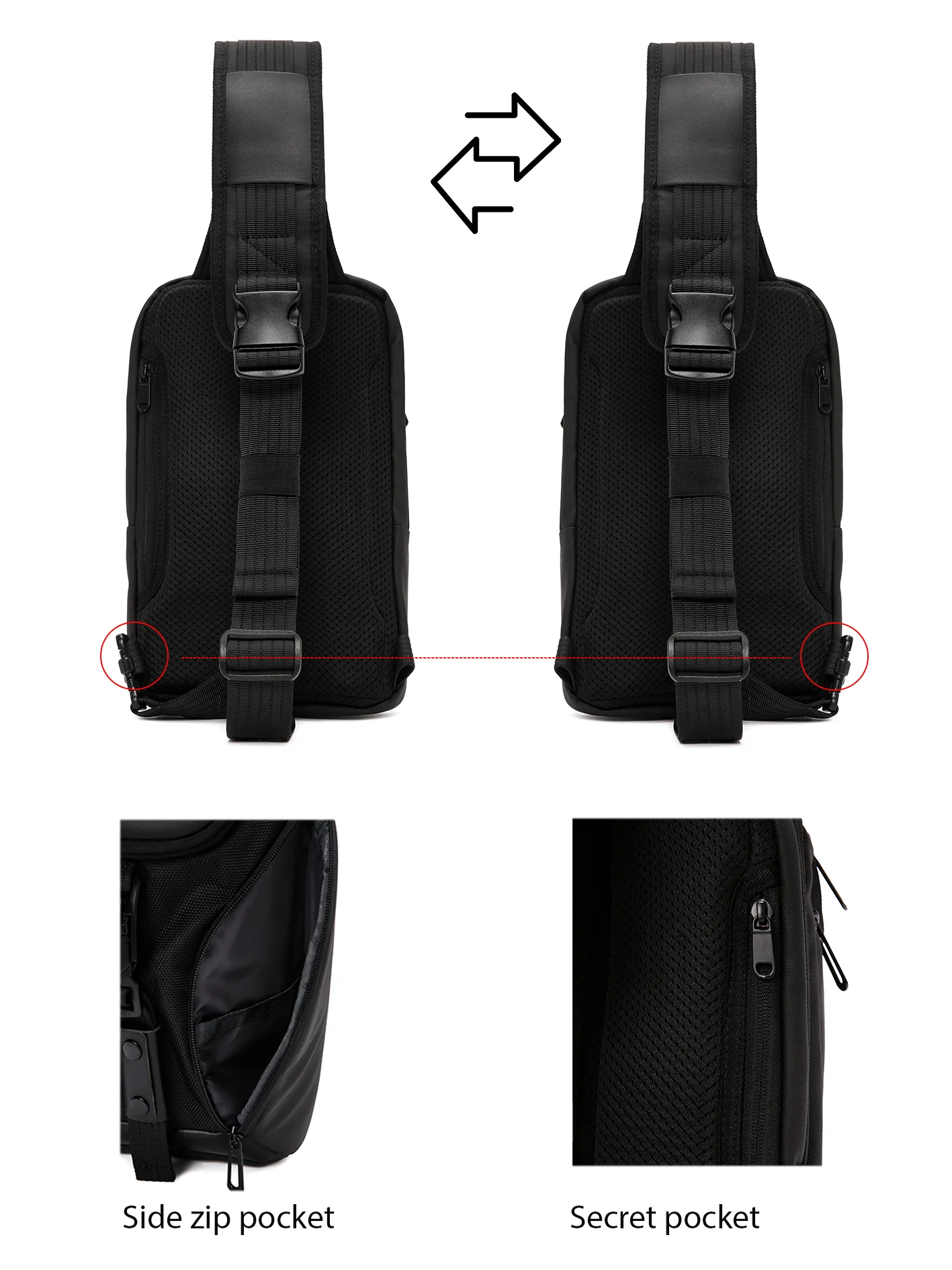 D-Pack Erkek Siyah Uzun Askılı Omuz Çantası - Image 19