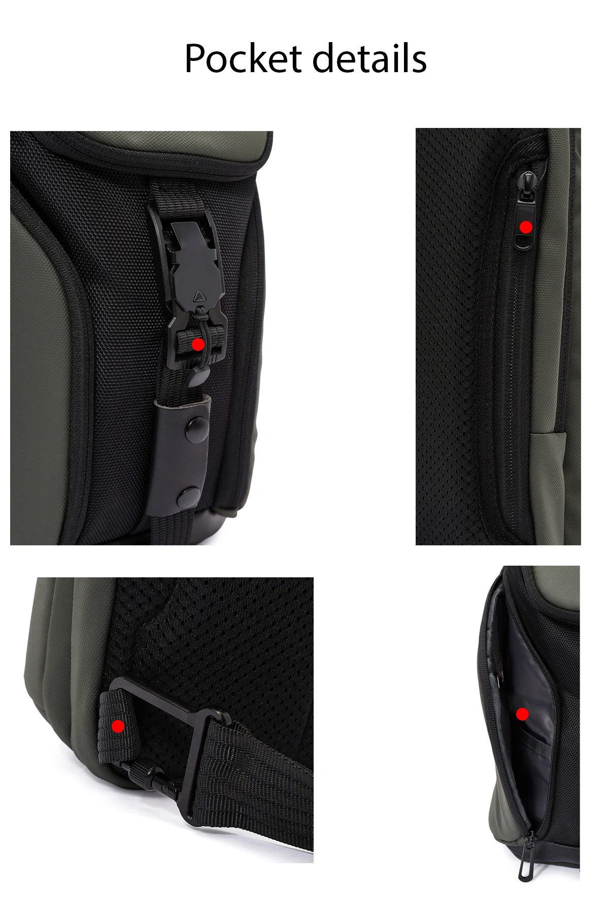 D-Pack Erkek Yeşil Uzun Askılı Omuz Çantası - Image 7