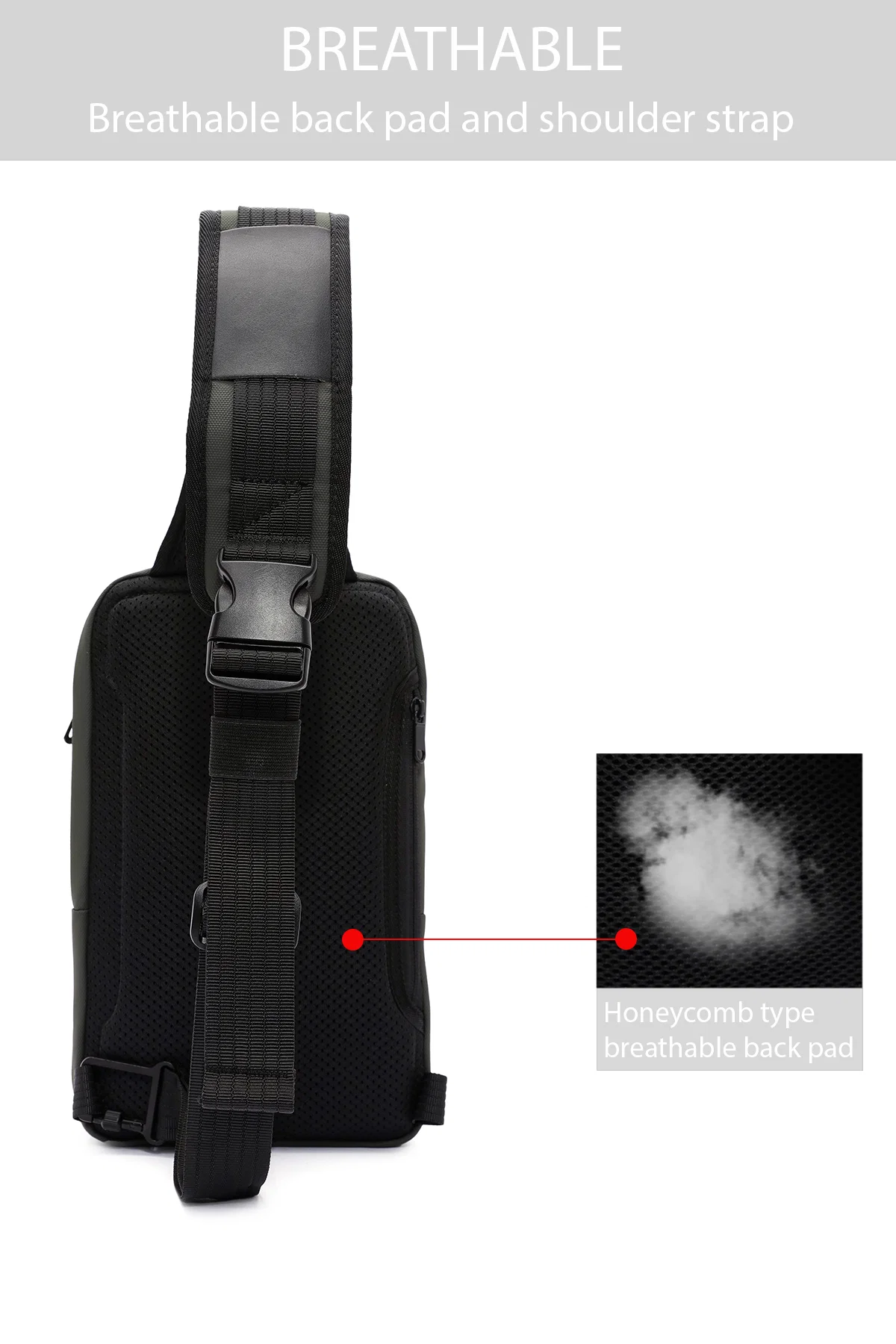 D-Pack Erkek Yeşil Uzun Askılı Omuz Çantası - Image 8