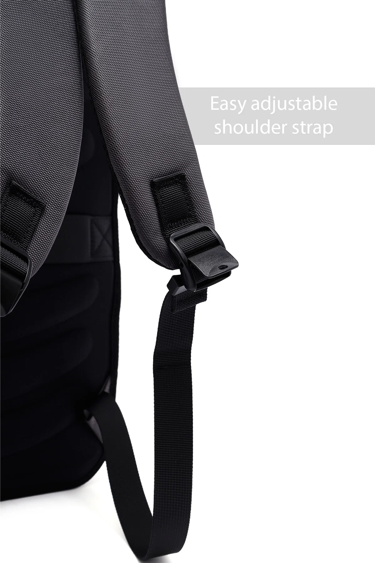 D-Pack Unisex Gri Kumaş Sırt Çantası - Image 7