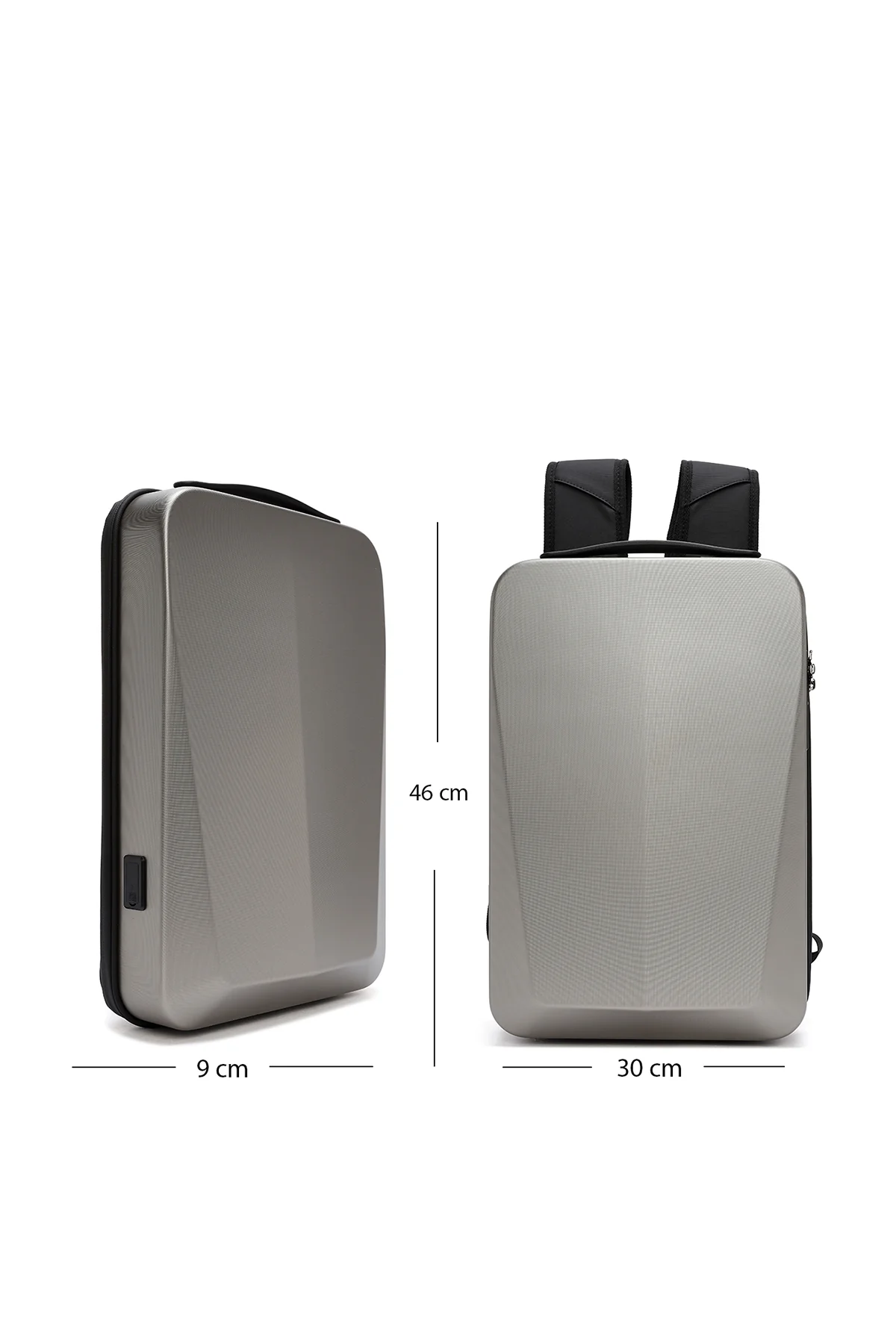 D-Pack Unisex Metalik Teknolojik Sırt Çantası - Image 3