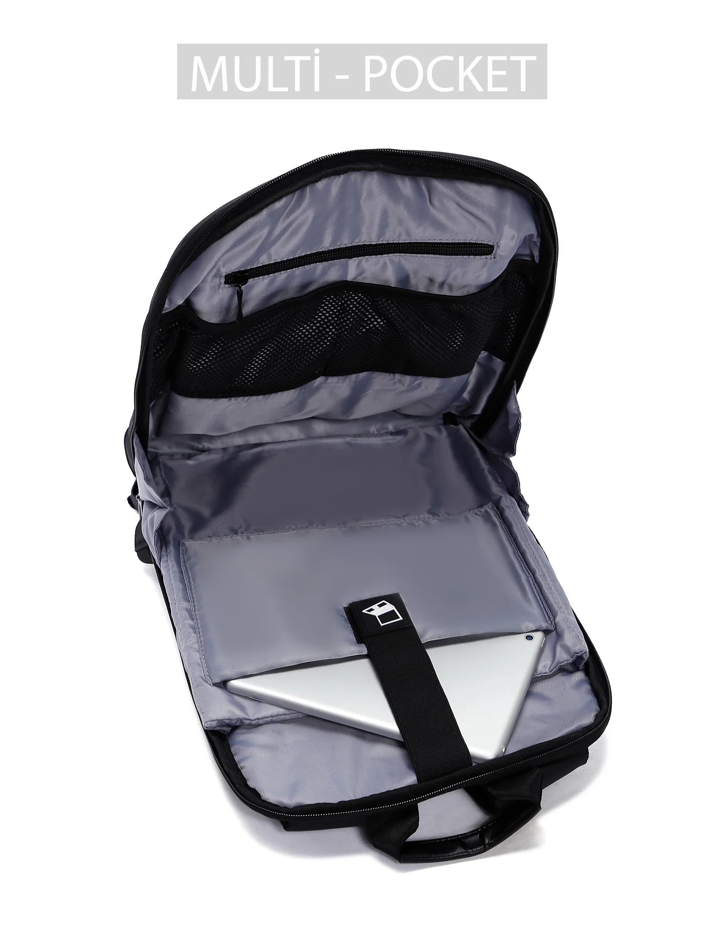 D-Pack Unisex Siyah Kumaş Sırt Çantası - Image 10