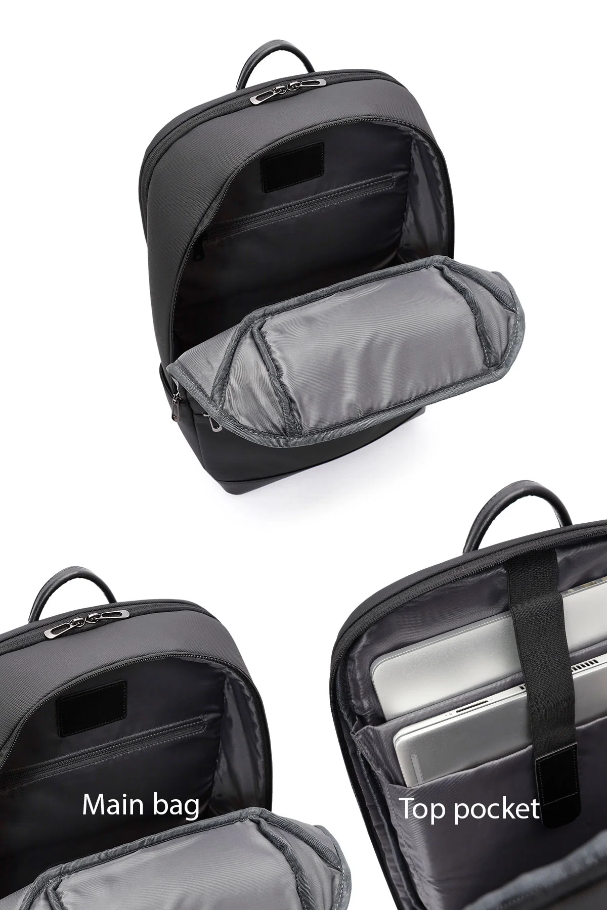 D-Pack Unisex Siyah Kumaş Sırt Çantası - Image 13