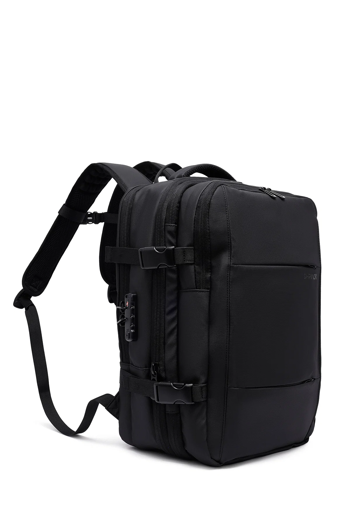 D-Pack Unisex Siyah Kumaş Sırt Çantası - Image 3