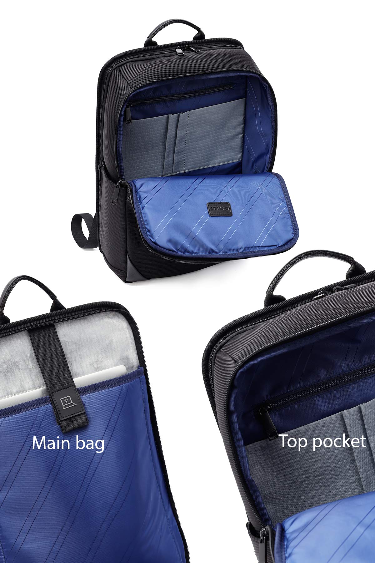 D-Pack Unisex Siyah Kumaş Sırt Çantası - Image 3