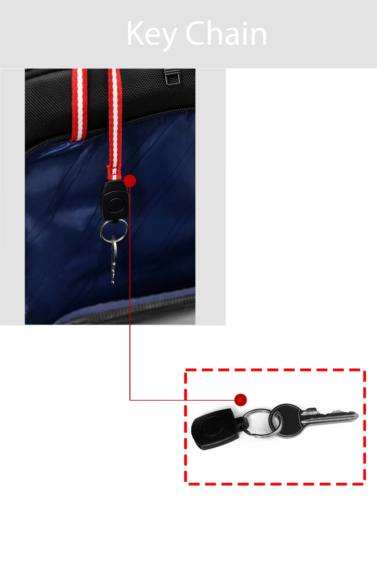 D-Pack Unisex Siyah Sırt Çantası - Image 5