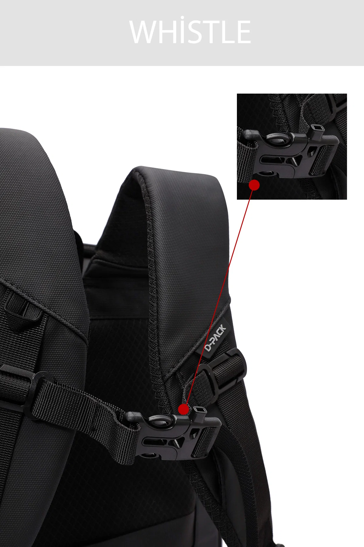 D-Pack Unisex Siyah Sırt Çantası - Image 5
