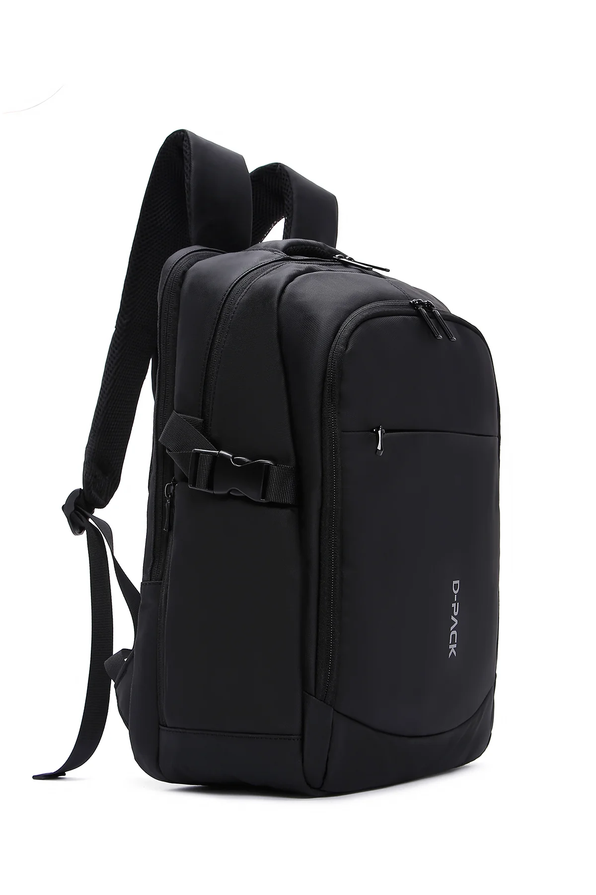 D-Pack Unisex Siyah Teknolojik Kumaş Sırt Çantası - Image 6