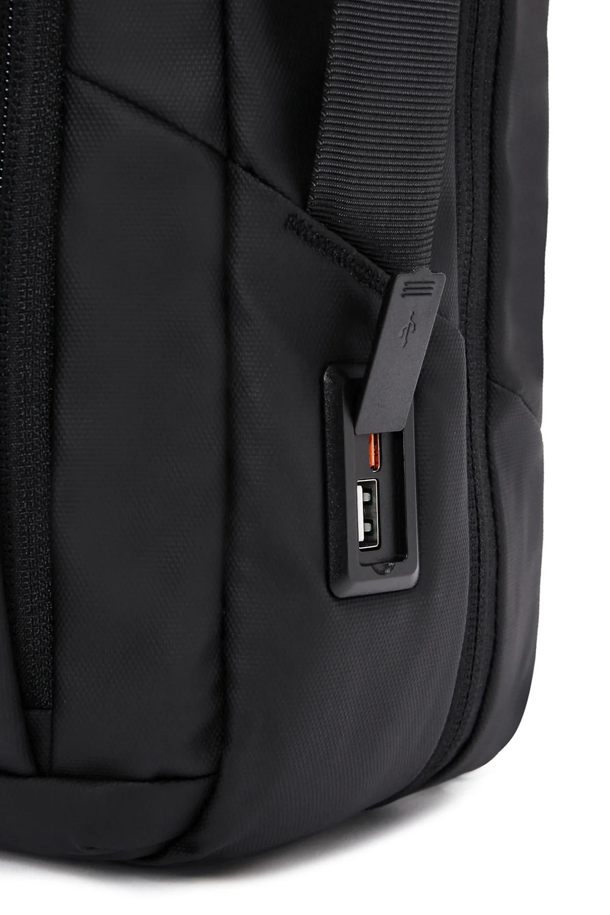 D-Pack Unisex Siyah Teknolojik Kumaş Sırt Çantası - Image 11