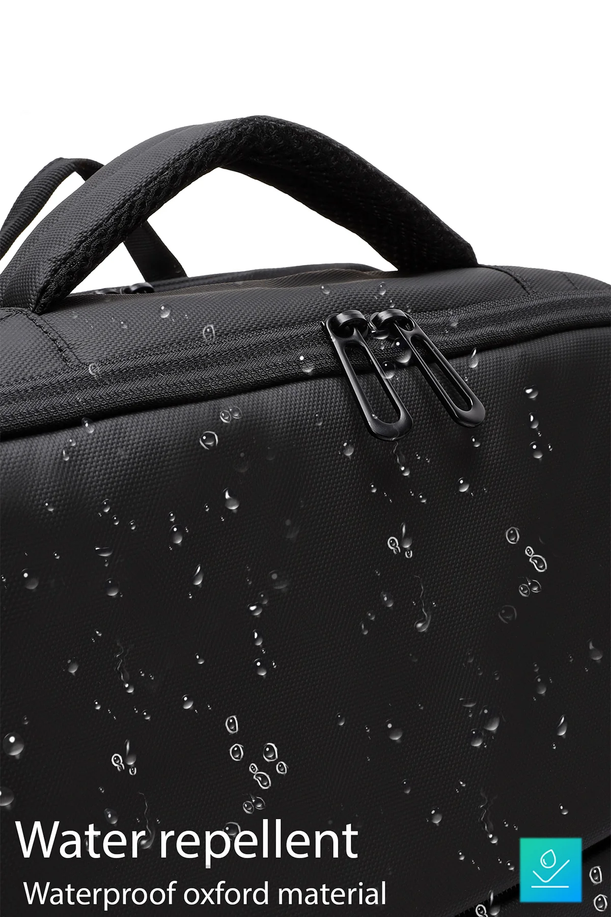 D-Pack Unisex Siyah Teknolojik Kumaş Sırt Çantası - Image 8