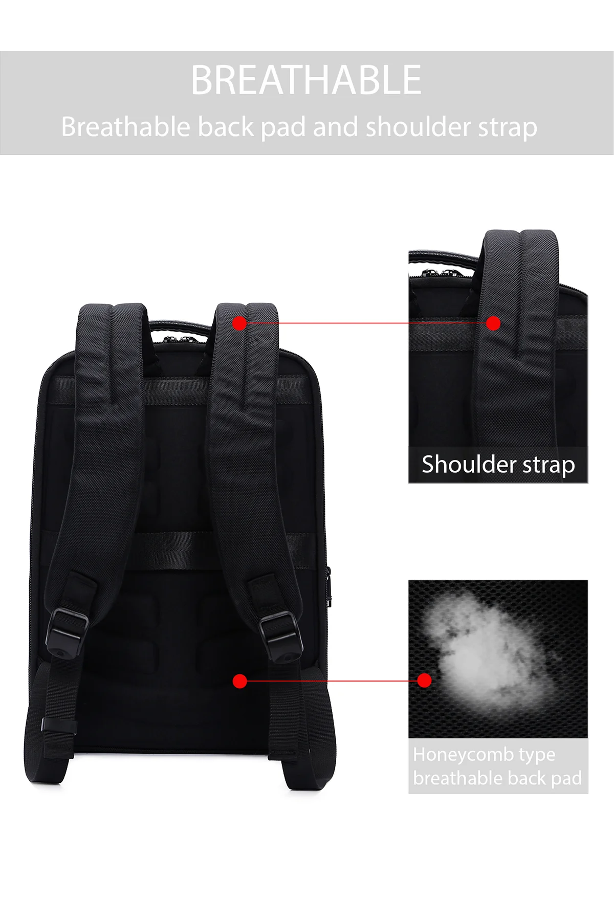 D-Pack Unisex Siyah Teknolojik Sırt Çantası - Image 15