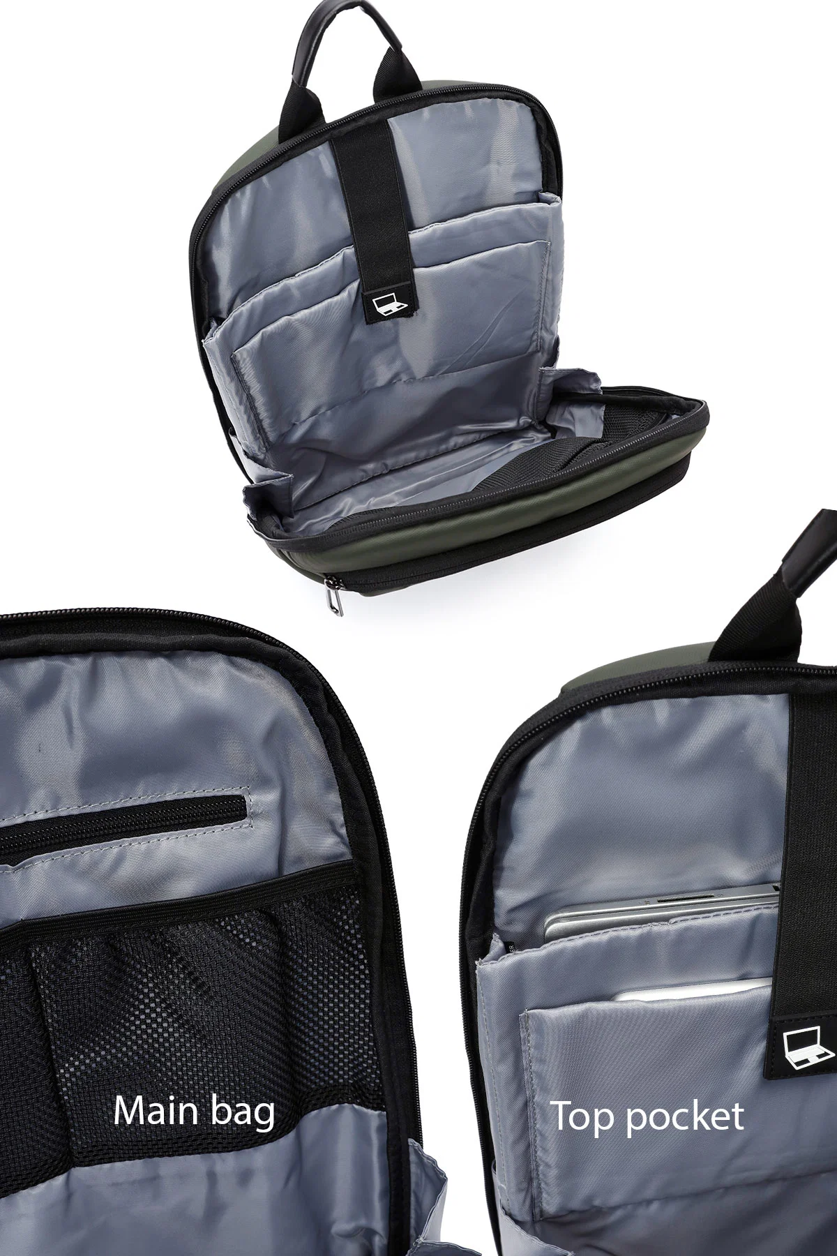 D-Pack Unisex Yeşil Kumaş Sırt Çantası - Image 10