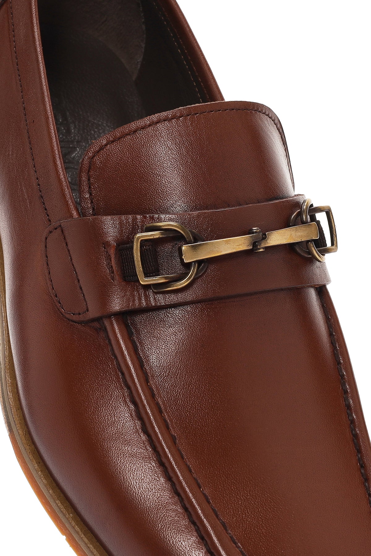 Derimod Black Erkek Kahverengi Deri Loafer - Image 10