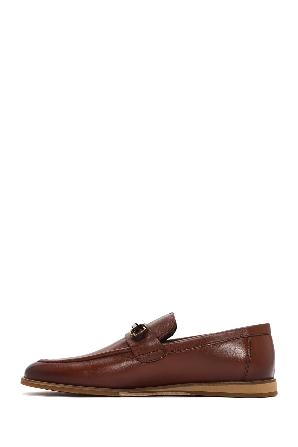Derimod Black Erkek Kahverengi Deri Loafer - Image 2