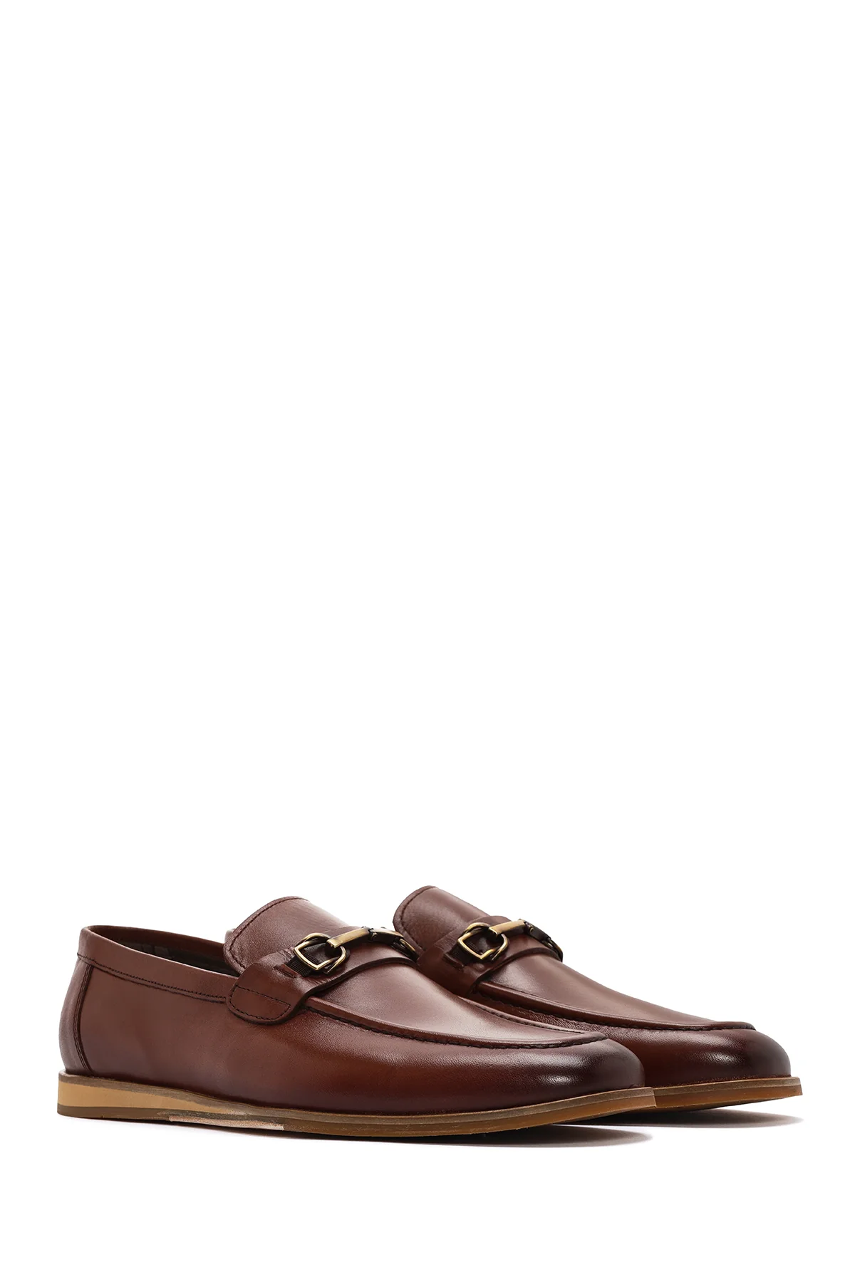 Derimod Black Erkek Kahverengi Deri Loafer - Image 3