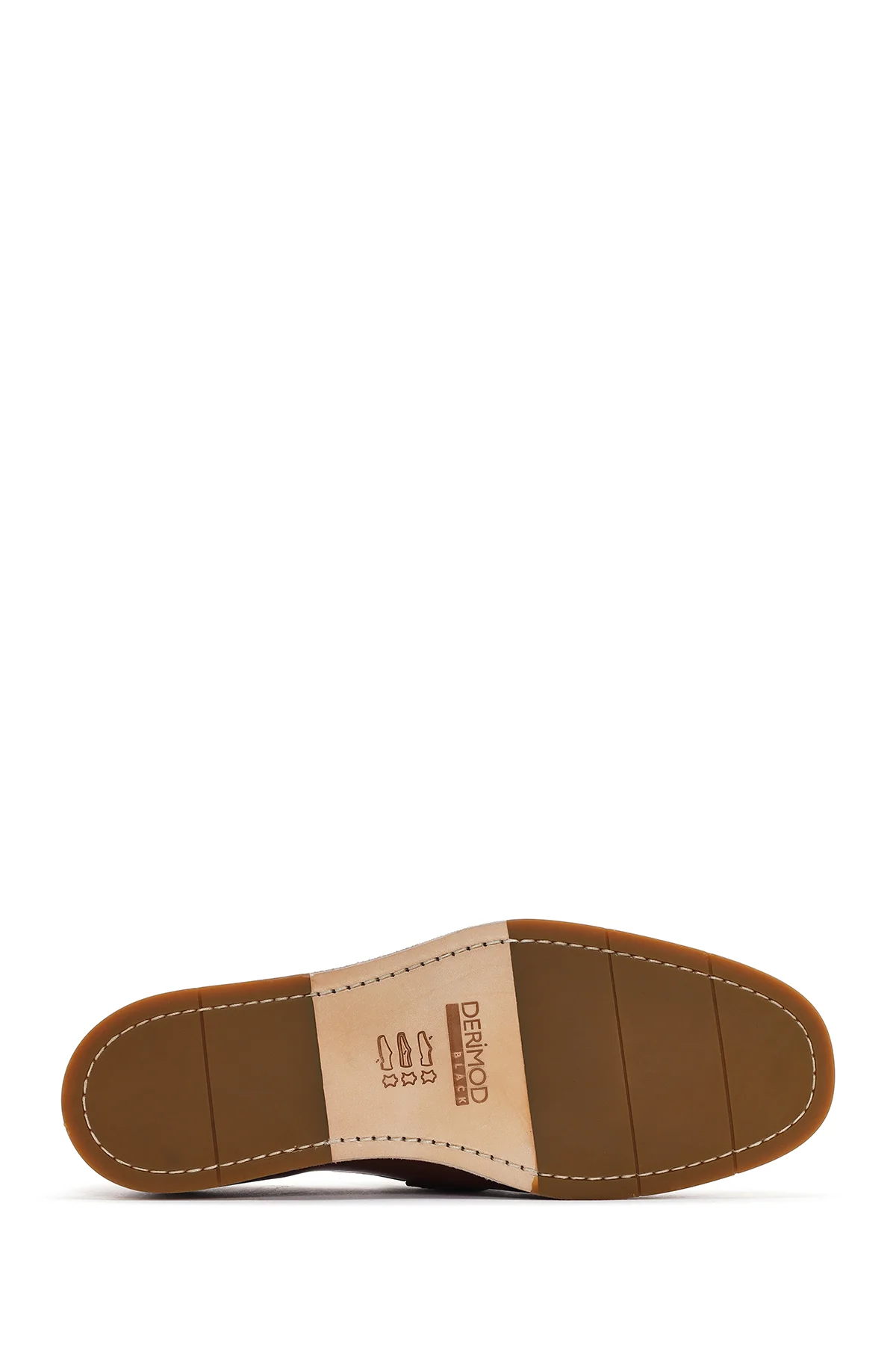 Derimod Black Erkek Kahverengi Deri Loafer - Image 4