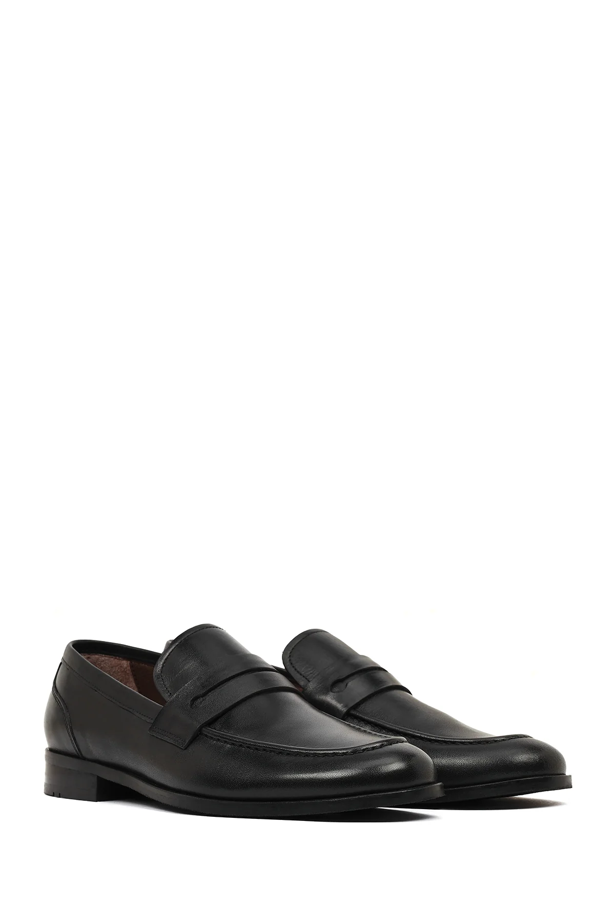 Derimod Black Erkek Siyah Deri Klasik Loafer - Image 2