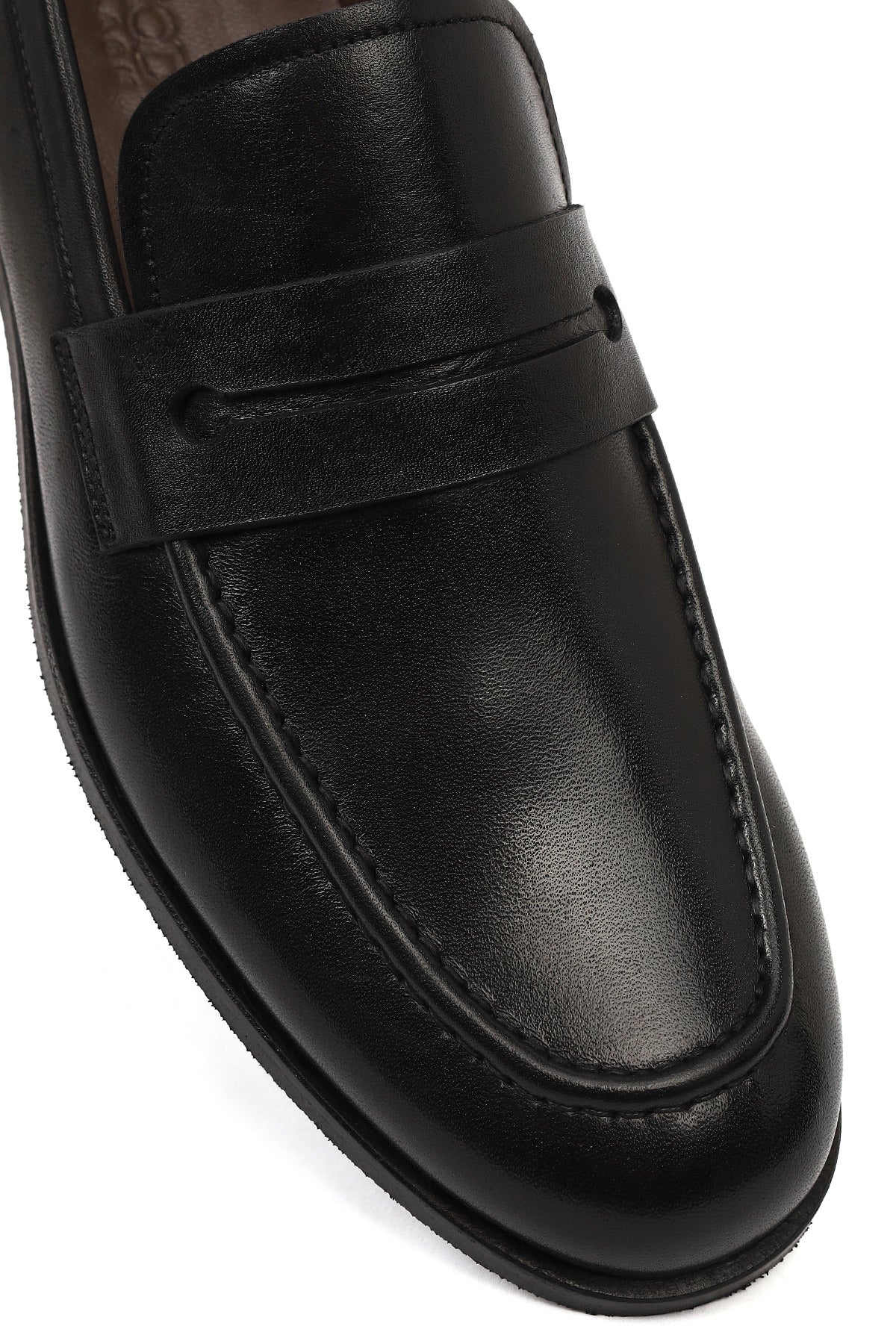 Derimod Black Erkek Siyah Deri Klasik Loafer - Image 9