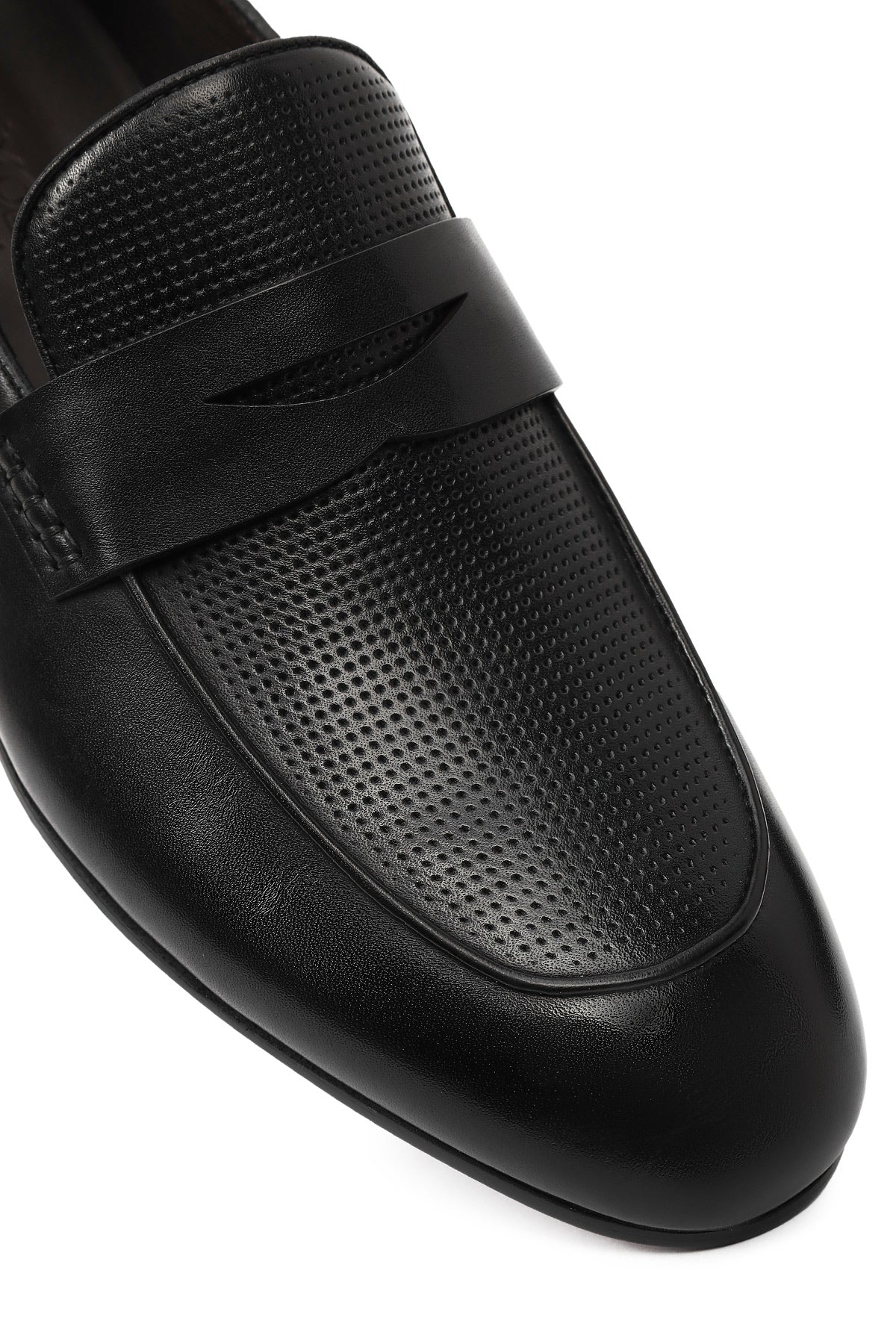 Derimod Black Erkek Siyah Deri Klasik Loafer - Image 10