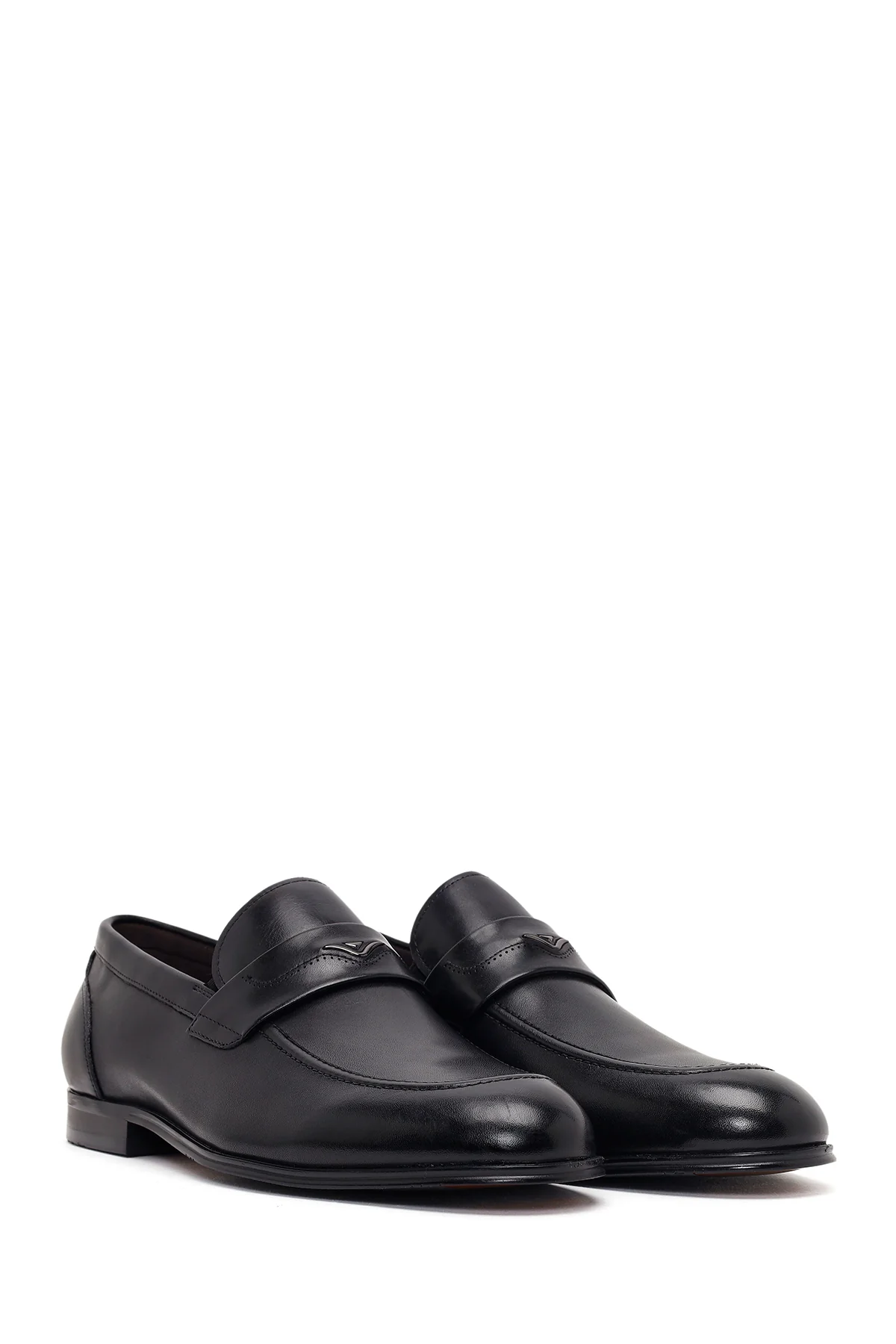 Derimod Black Erkek Siyah Deri Klasik Loafer - Image 2