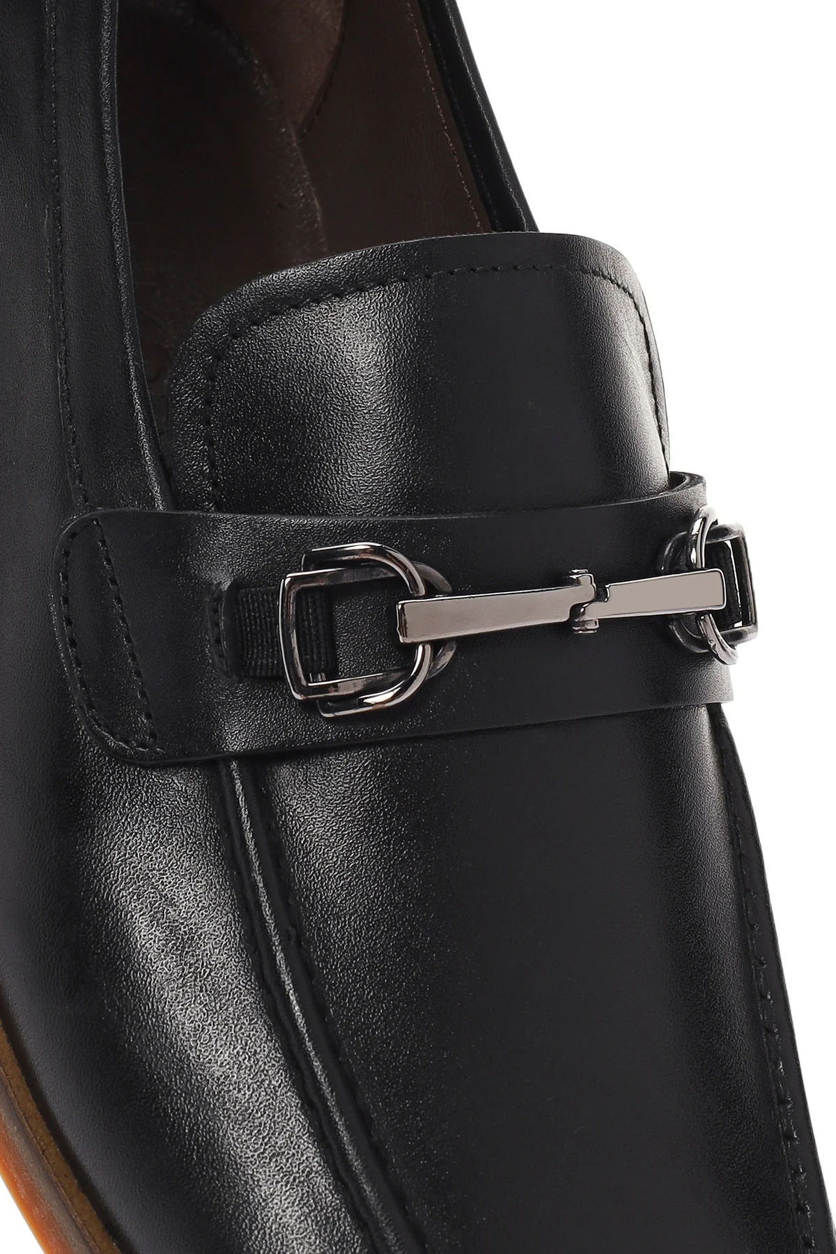 Derimod Black Erkek Siyah Deri Loafer - Image 10