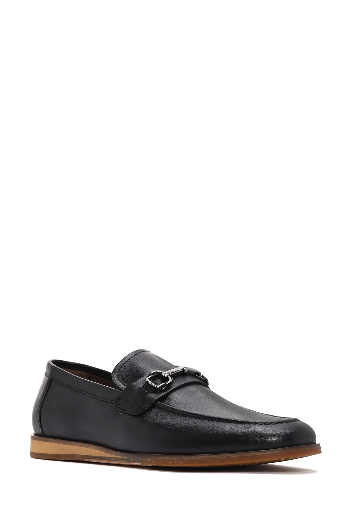 Derimod Black Erkek Siyah Deri Loafer - Image 6