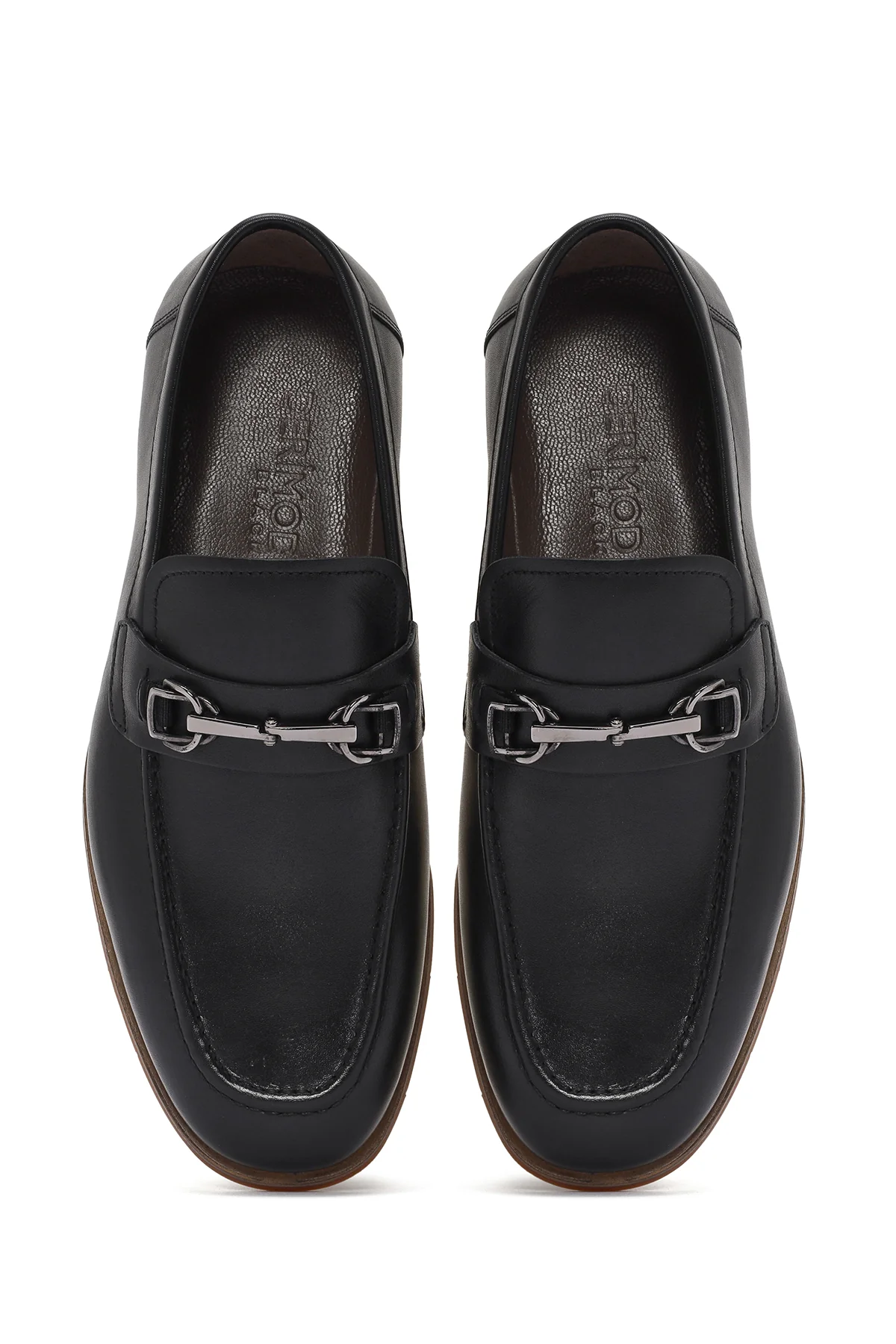 Derimod Black Erkek Siyah Deri Loafer - Image 7