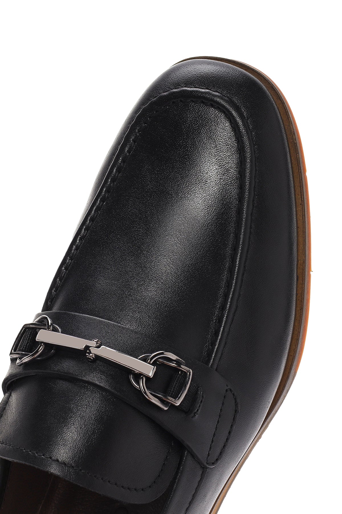 Derimod Black Erkek Siyah Deri Loafer - Image 9