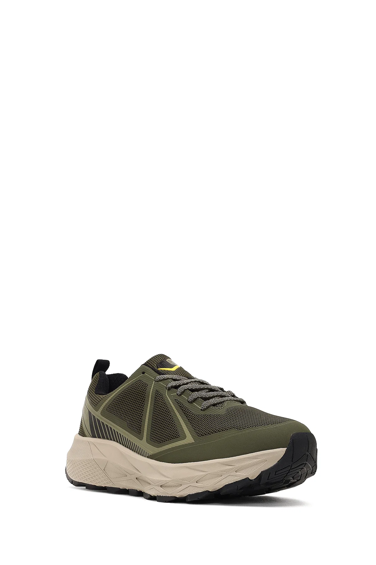 Derimod Dry Erkek Haki Bağcıklı Kalın Tabanlı Kumaş Sneaker - Image 6