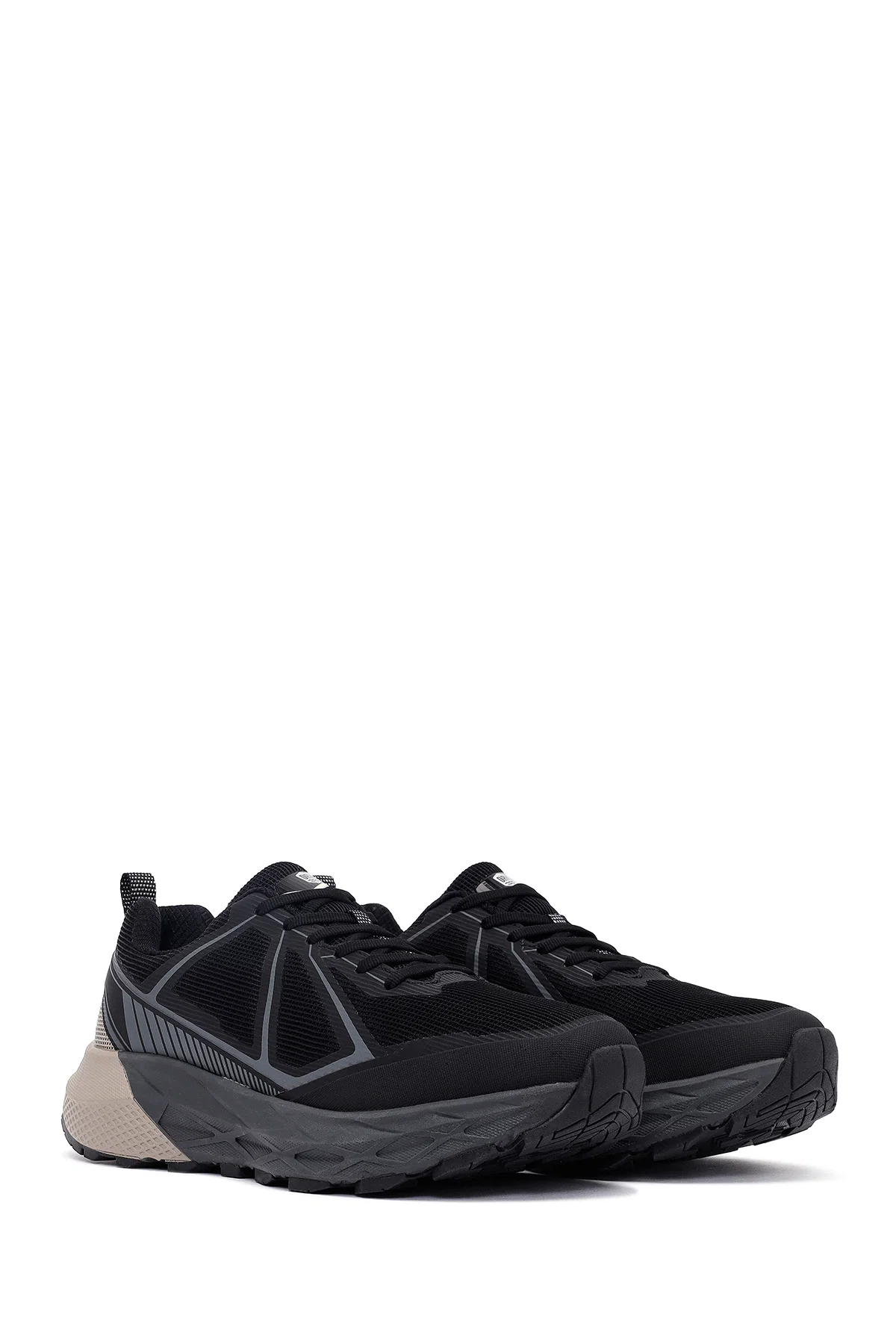 Derimod Dry Erkek Siyah Bağcıklı Kalın Tabanlı Kumaş Sneaker - Image 3